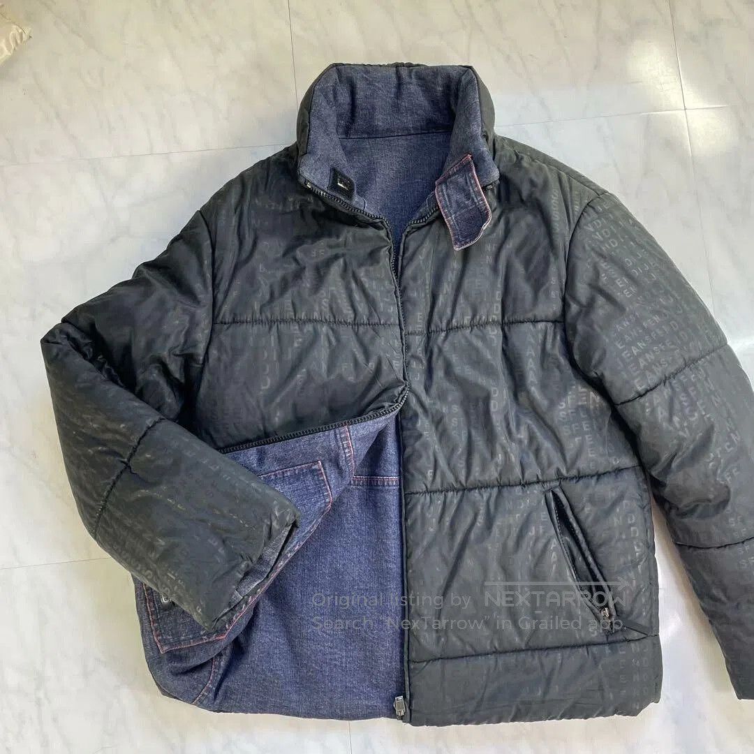 Fendi Fendi Reversible Denim Down Jacket. Size US XS / EU 42 / 0 - 3 Thumbnail