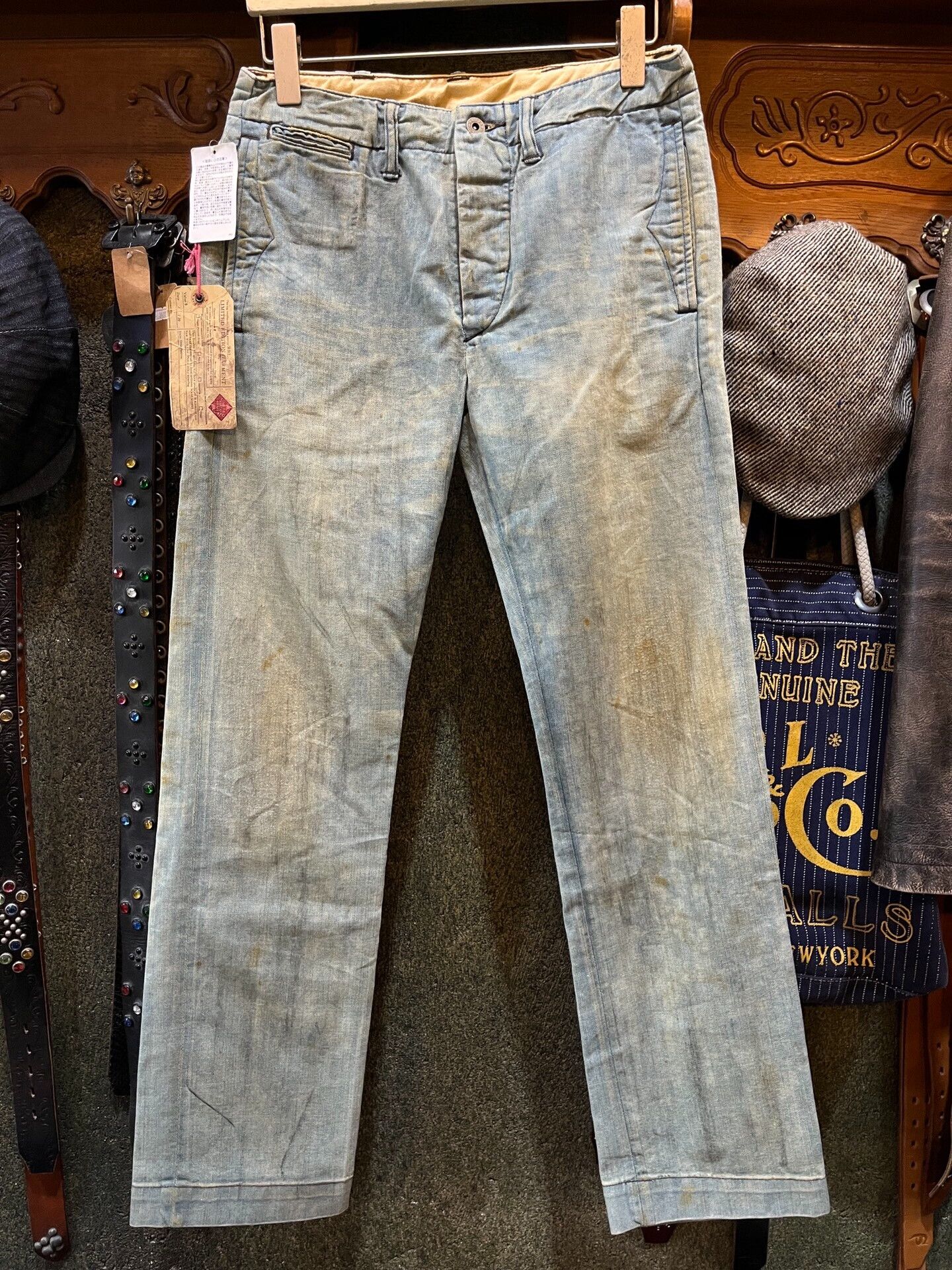 RRL Ralph Lauren limited edition officer denim chino pants Size US 30 / EU 46 - 1 Thumbnail