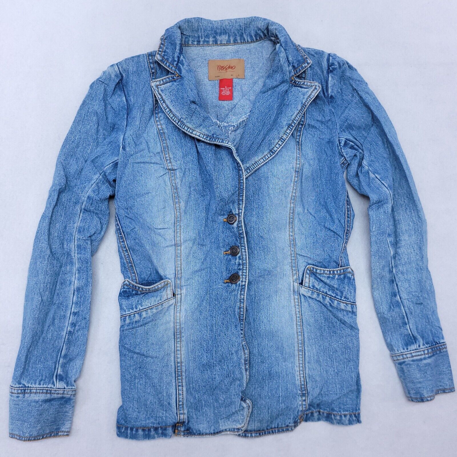 Mossimo Mossimo Casual Button Denim Jean Jacket Womens Size S Blue Size S / US 4 / IT 40 - 2 Thumbnail