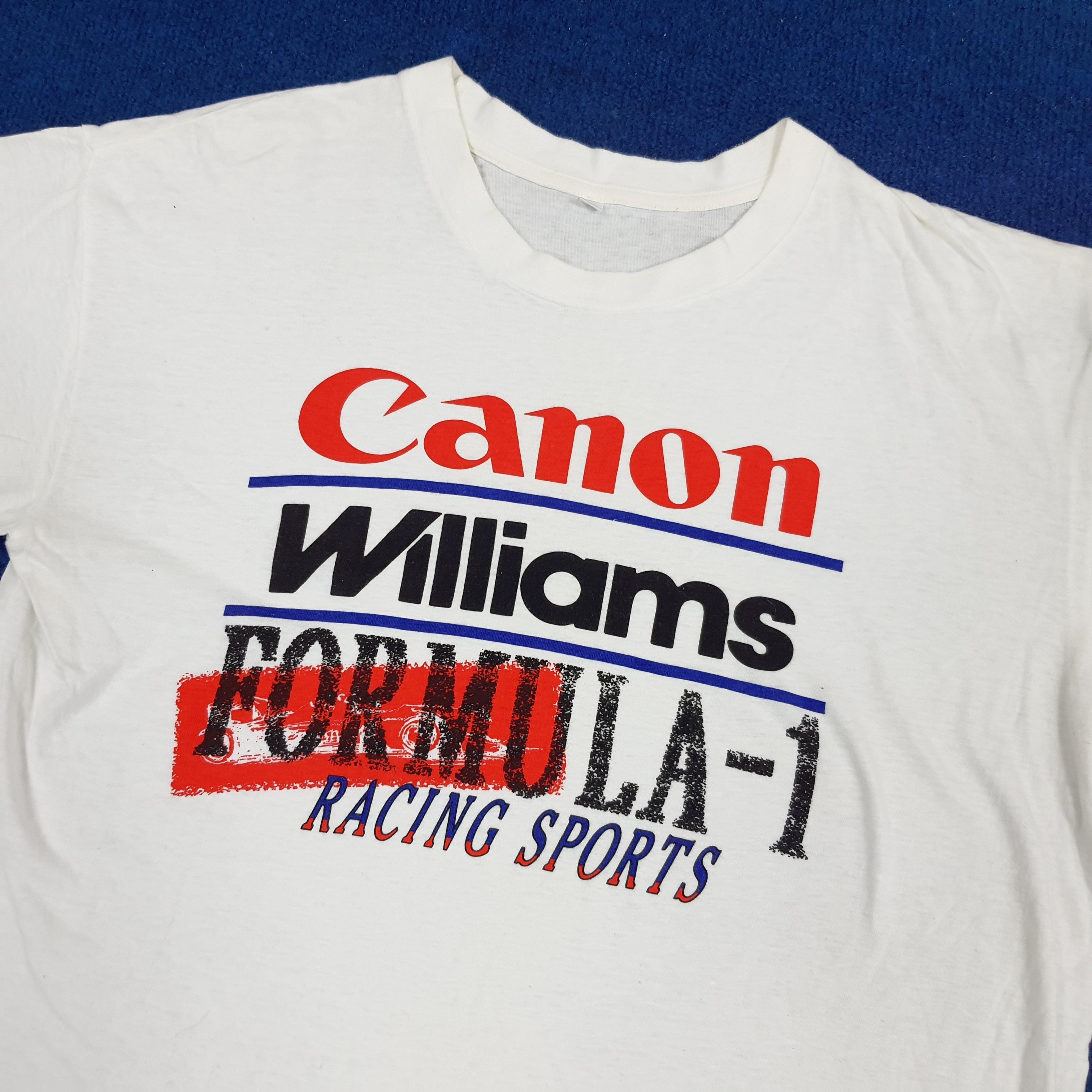 Canon × Japanese Brand × Vintage Vintage Canon Williams Formula 1 Racing Sports Tshirt Size US L / EU 52-54 / 3 - 2 Thumbnail