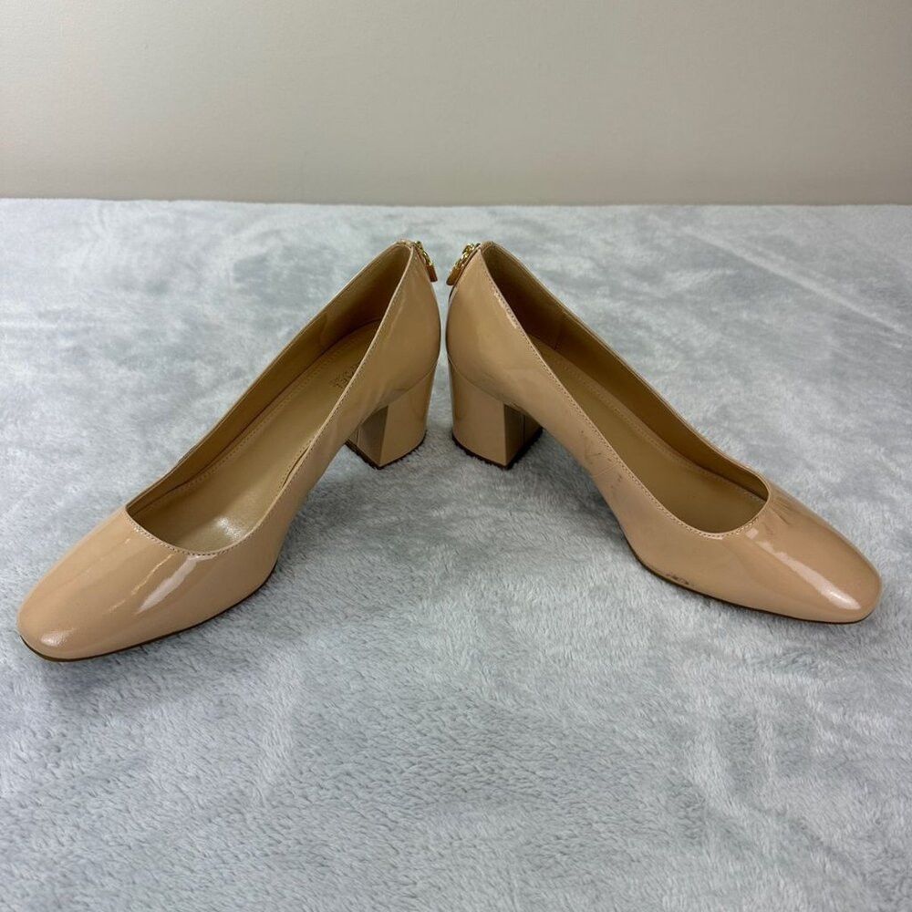 Michael Kors Michael Kors Beige Leather Round Tip Shoes Women's Size 8.5 Size US 8.5 / IT 38.5 - 9 Thumbnail