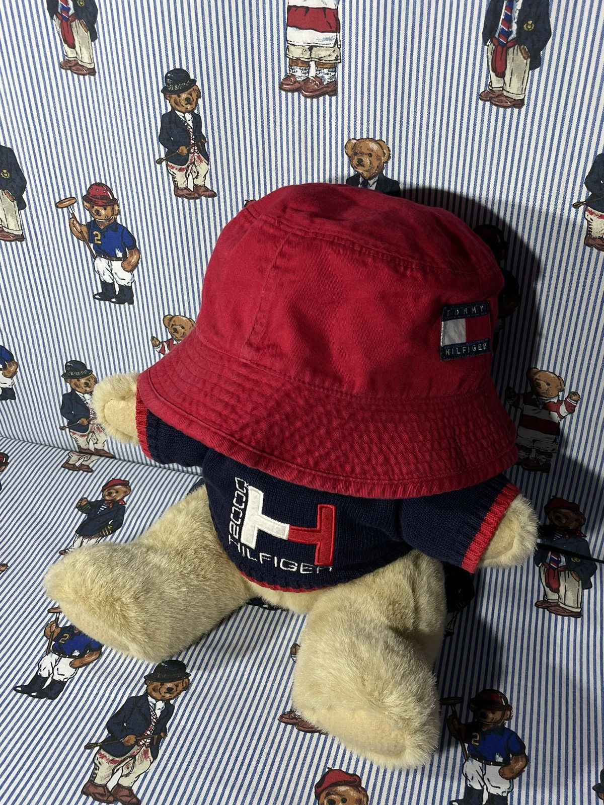 Tommy Hilfiger × Vintage Bucket Tommy Hilfiger Reversible OG Vintage 90’s Size ONE SIZE - 5 Thumbnail