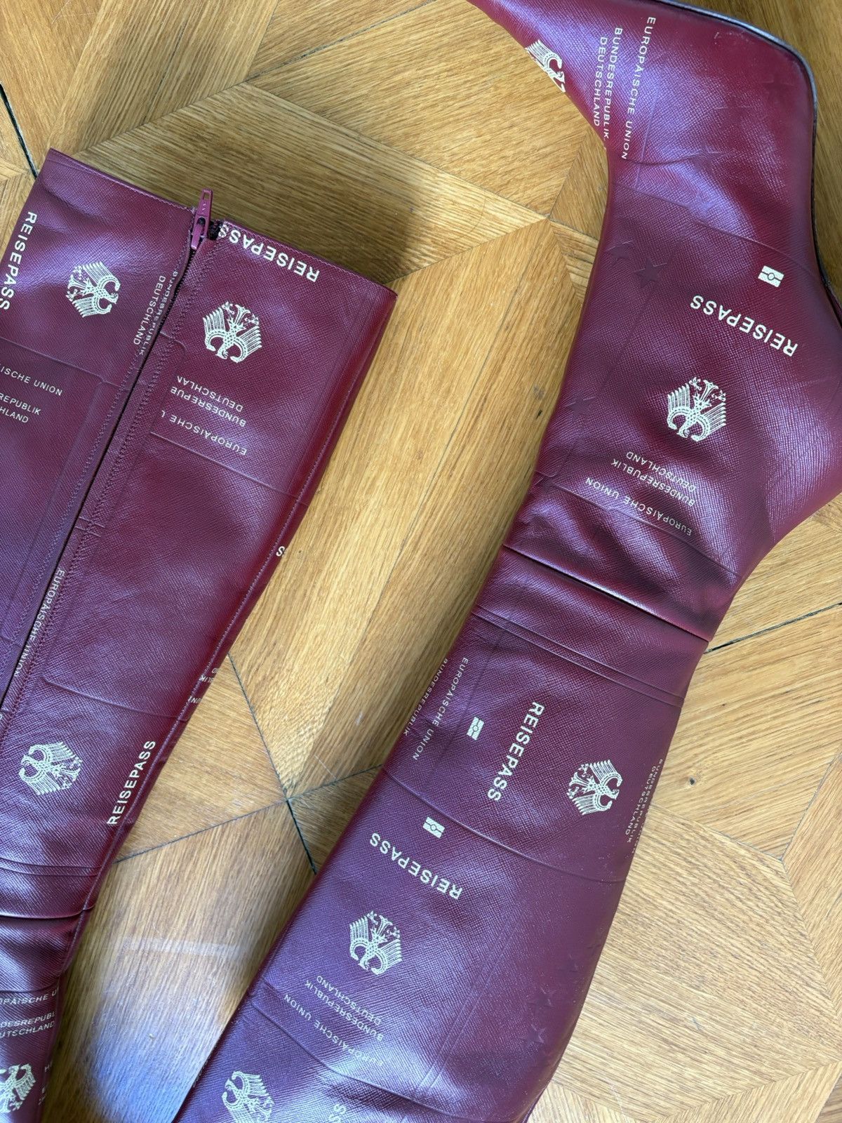 Vetements 110 Passport Leather Boots Size US 6.5 / EU 39-40 - 3 Thumbnail