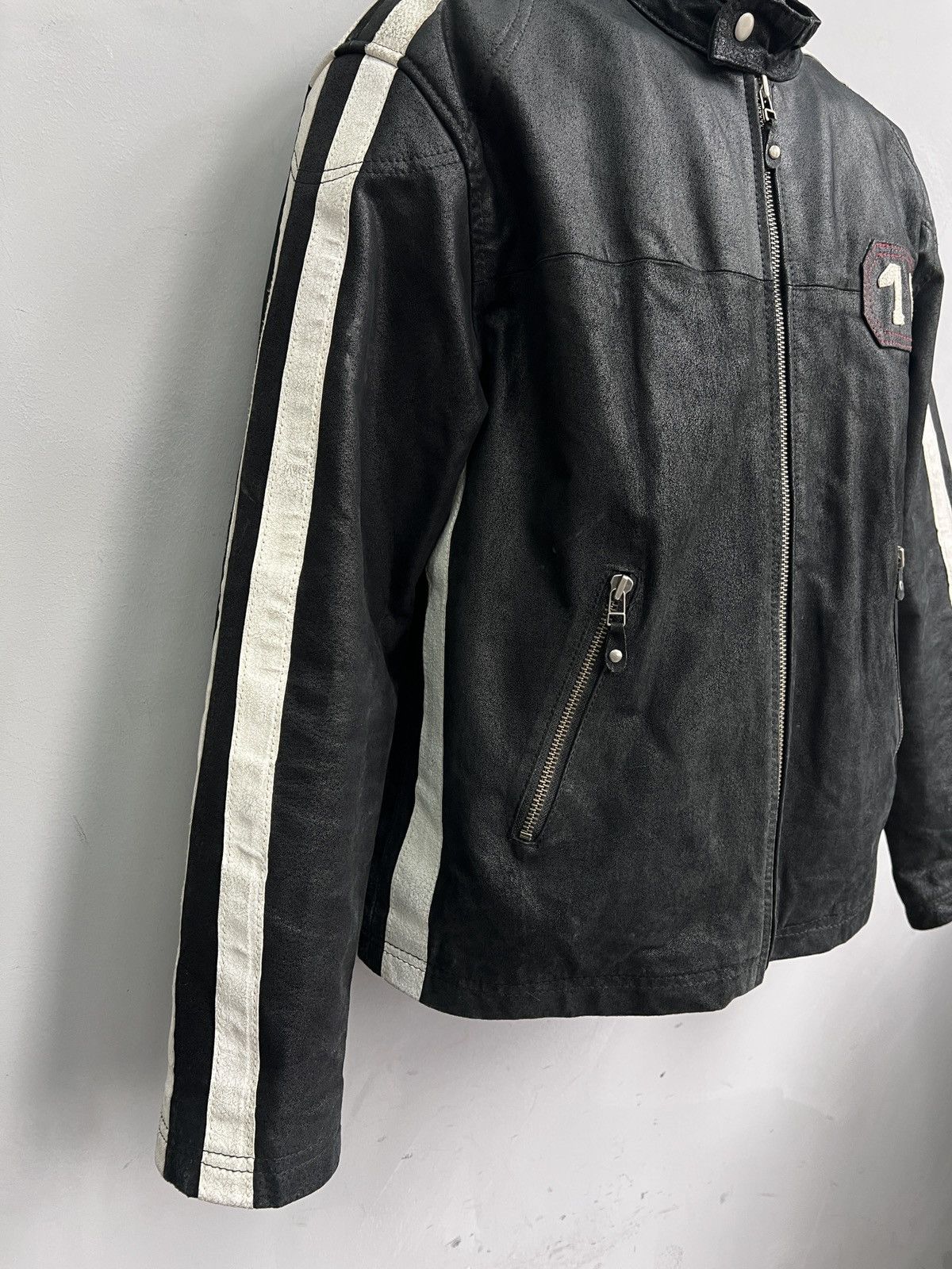 Marlboro Marlboro style racing style suede leather jacket y2k hype Size US L / EU 52-54 / 3 - 5 Thumbnail