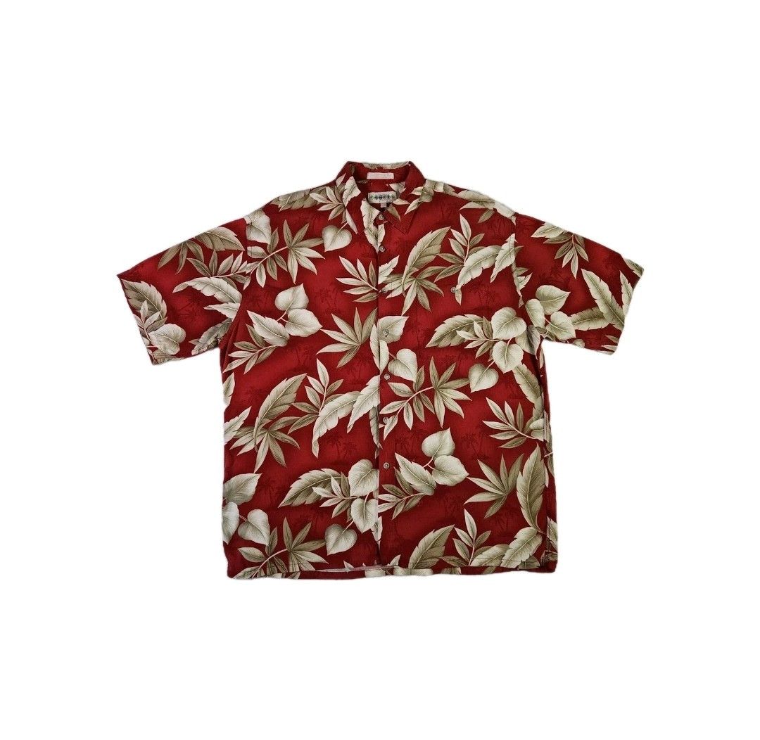 Campia Moda Campia Moda VINTAGE Hawaiian Shirt XL Red Floral Button Up Size US XL / EU 56 / 4 - 1 Thumbnail