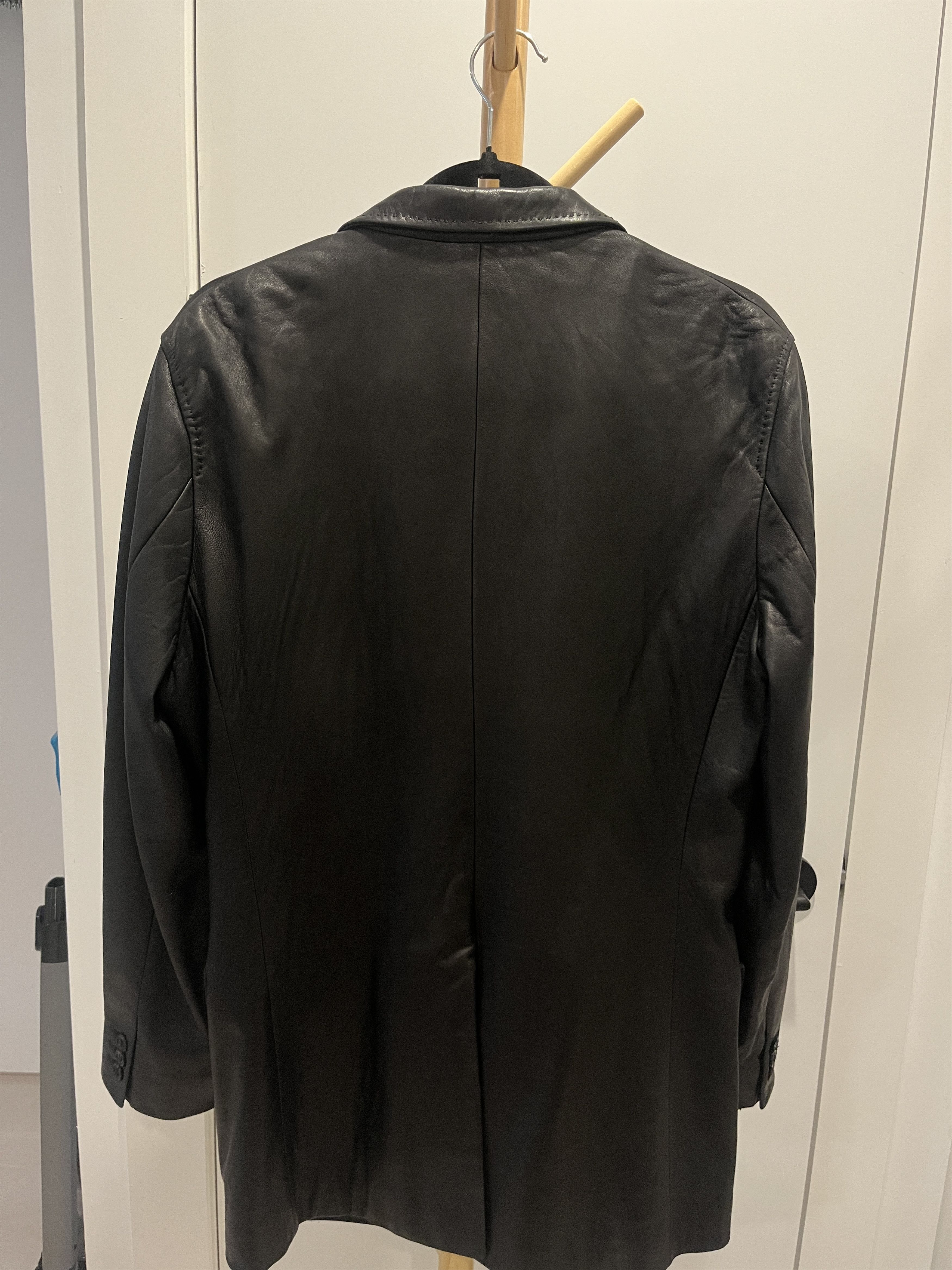 Yohji Yamamoto AAR Yohji Design Studio Sheepskin Leather Blazer Jacket Size US L / EU 52-54 / 3 - 8 Thumbnail
