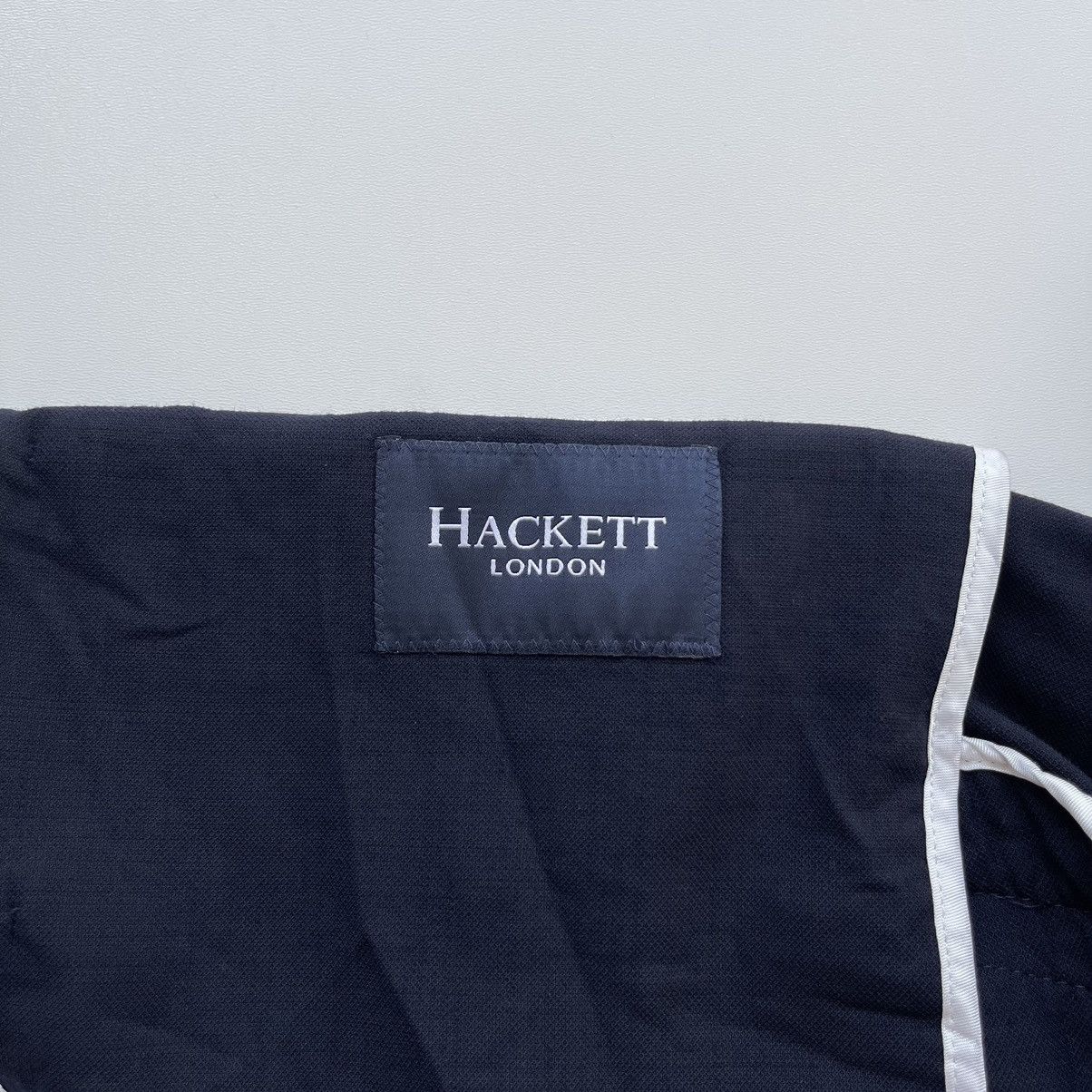 Hackett Hackett London Wool Blend Hopsack Two-Button Blazer Navy Size 48R - 11 Thumbnail