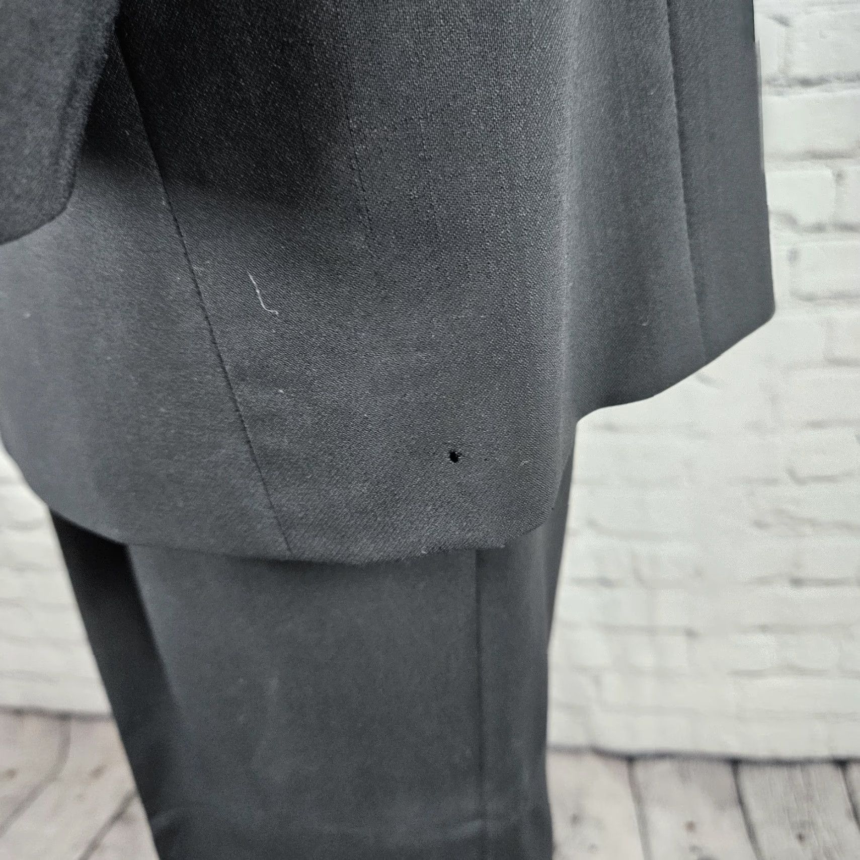 Joseph Abboud VINTAGE Joseph Abboud Black Wool Blend Full Suit 2 Piece 3 Button US 40R 32x31 Mens Professional Formal Size 40R - 6 Thumbnail