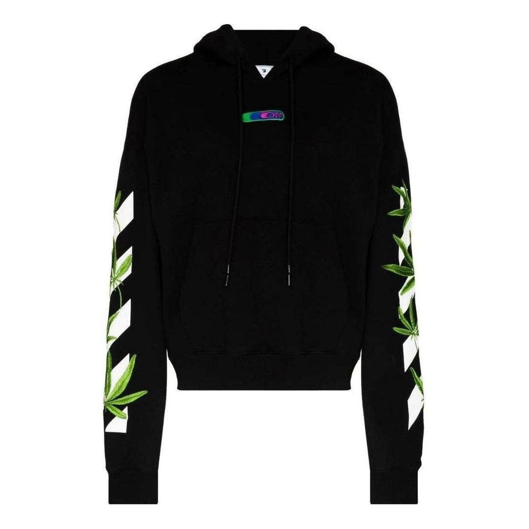 Off-White OFF WHITE HIGH WEED BLACK HOODIE Size US XL / EU 56 / 4 - 6 Thumbnail