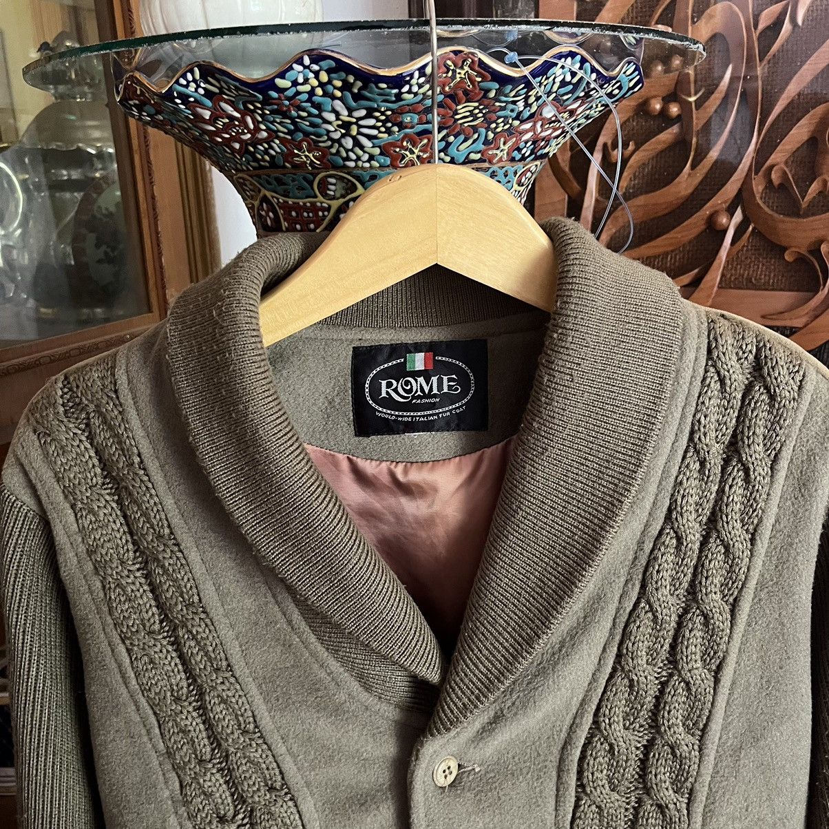 Vintage Vintage Rome 3D Cable Knit Jacket Size US M / EU 48-50 / 2 - 5 Thumbnail