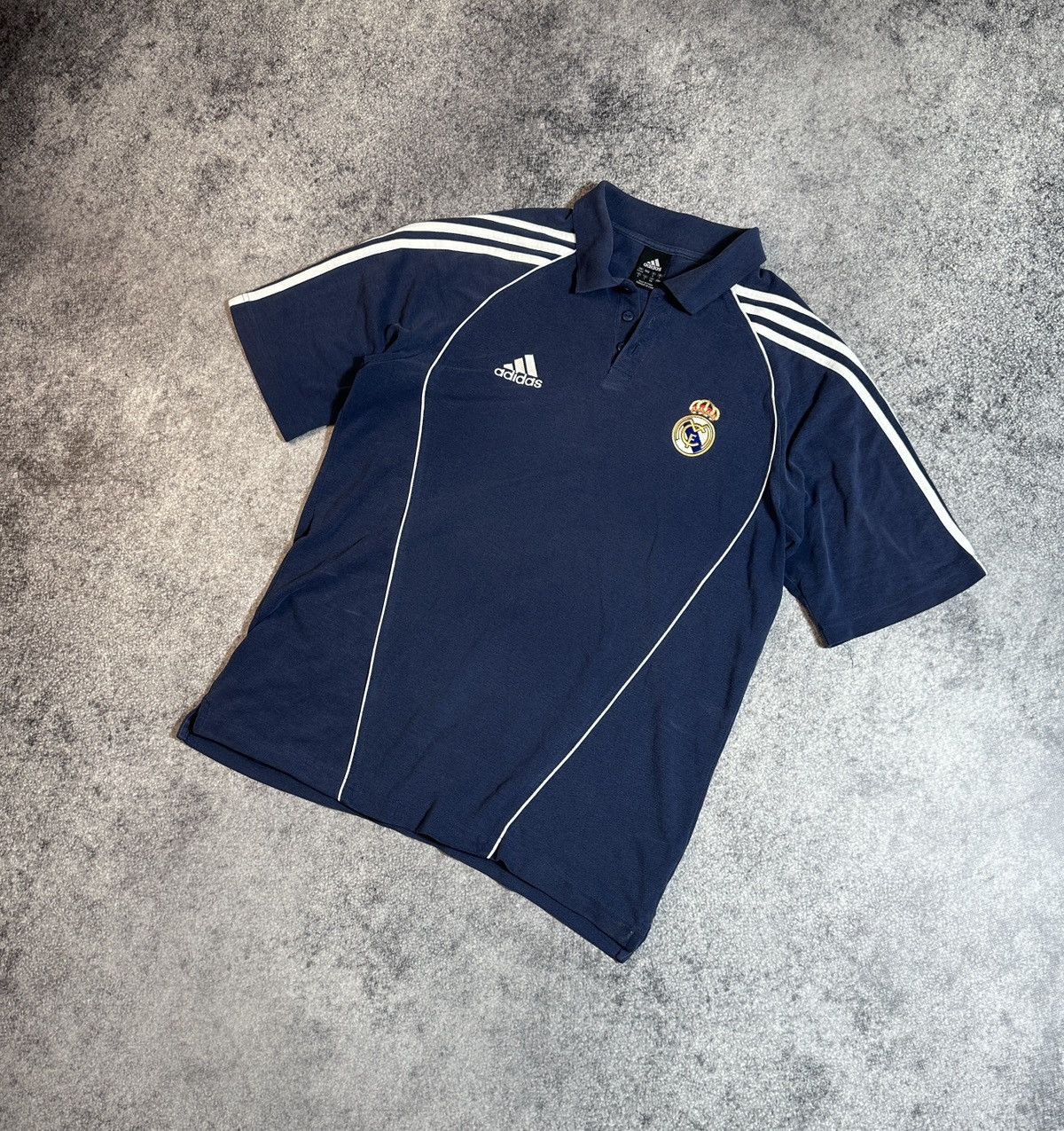 Adidas Adidas Real Madrid Soccer Polo Blokecore Style Casual USA L Size US L / EU 52-54 / 3 - 1 Thumbnail