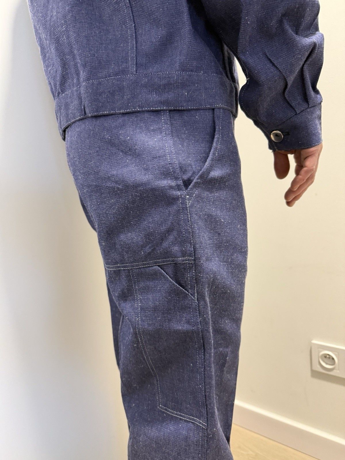 Vintage Vintage Sanfor French Work Wear Chore Suit Jacket Pants Men Size US M / EU 48-50 / 2 - 10 Thumbnail