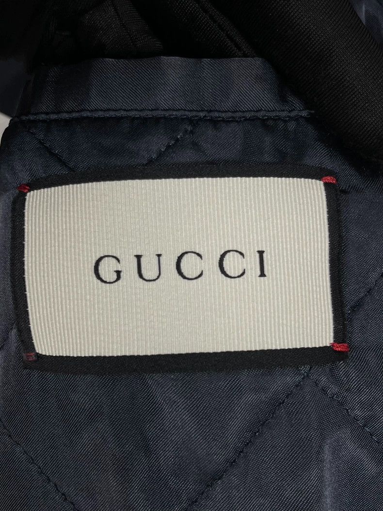Gucci Gucci Dark blue double-breasted wool coat jacket 2502-Nexta Size US M / EU 48-50 / 2 - 6 Thumbnail