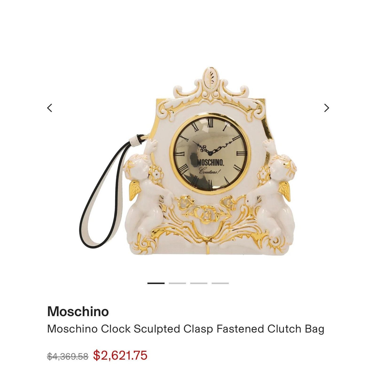 Moschino AW22 MOSCHINO Couture Jeremy Scott Clock Clutch Handbag Size ONE SIZE - 8 Thumbnail