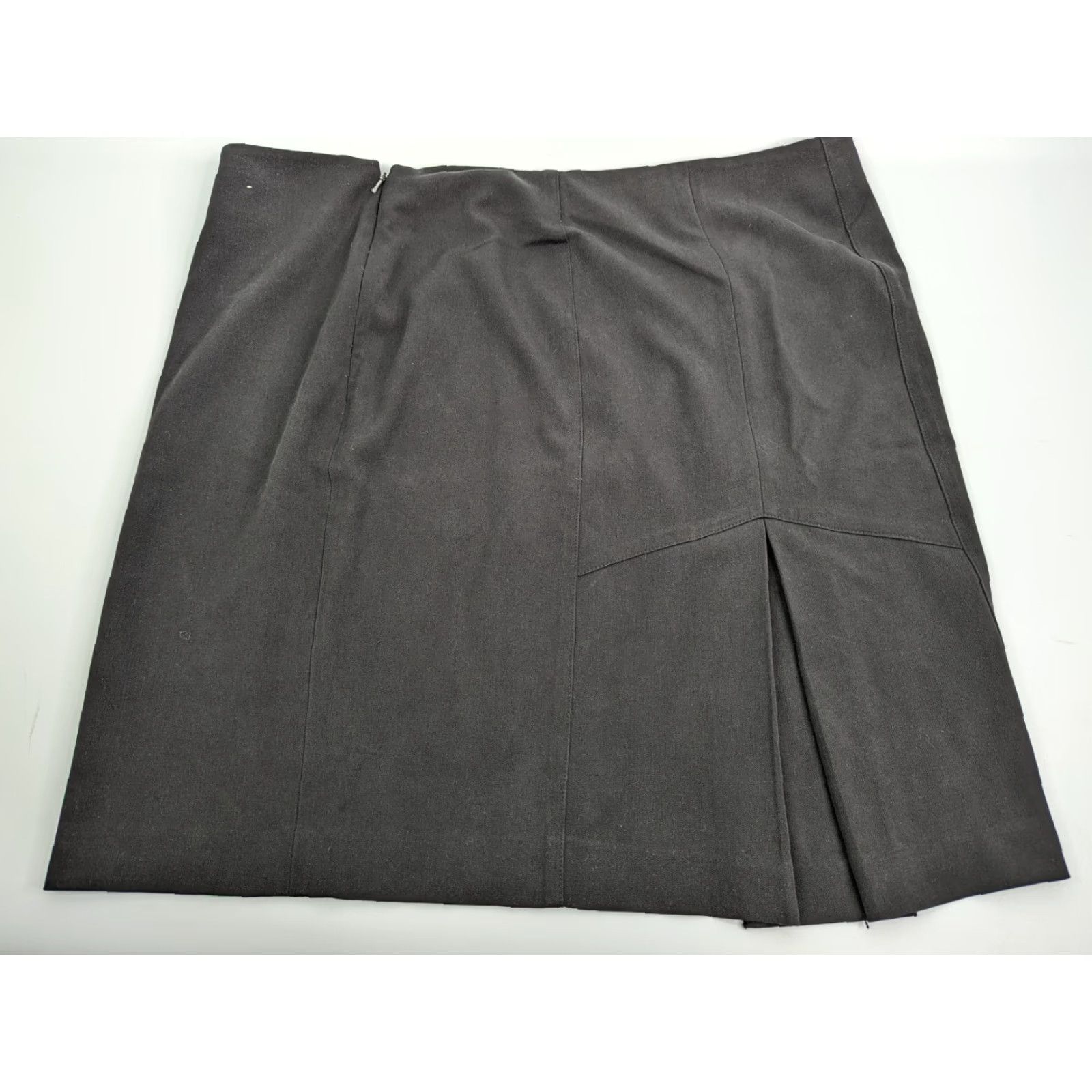 Vintage VINTAGE Lane Bryant Black Side Zip Skirt Women's Size 18 Knee Length Pencil Straight Slit Zip All Seasons Plus Department Women Size 40" / US 18 - 2 Thumbnail