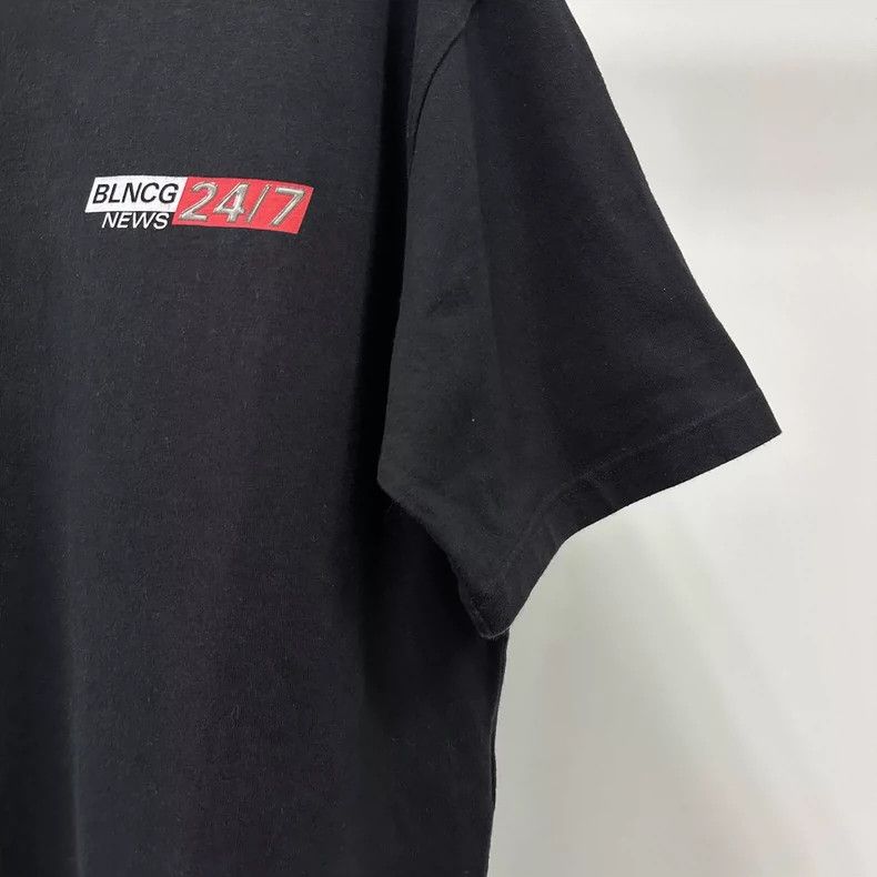 Balenciaga Balenciaga SS20 24/7 press logo printed short sleeve T-shir Size US S / EU 44-46 / 1 - 5 Thumbnail