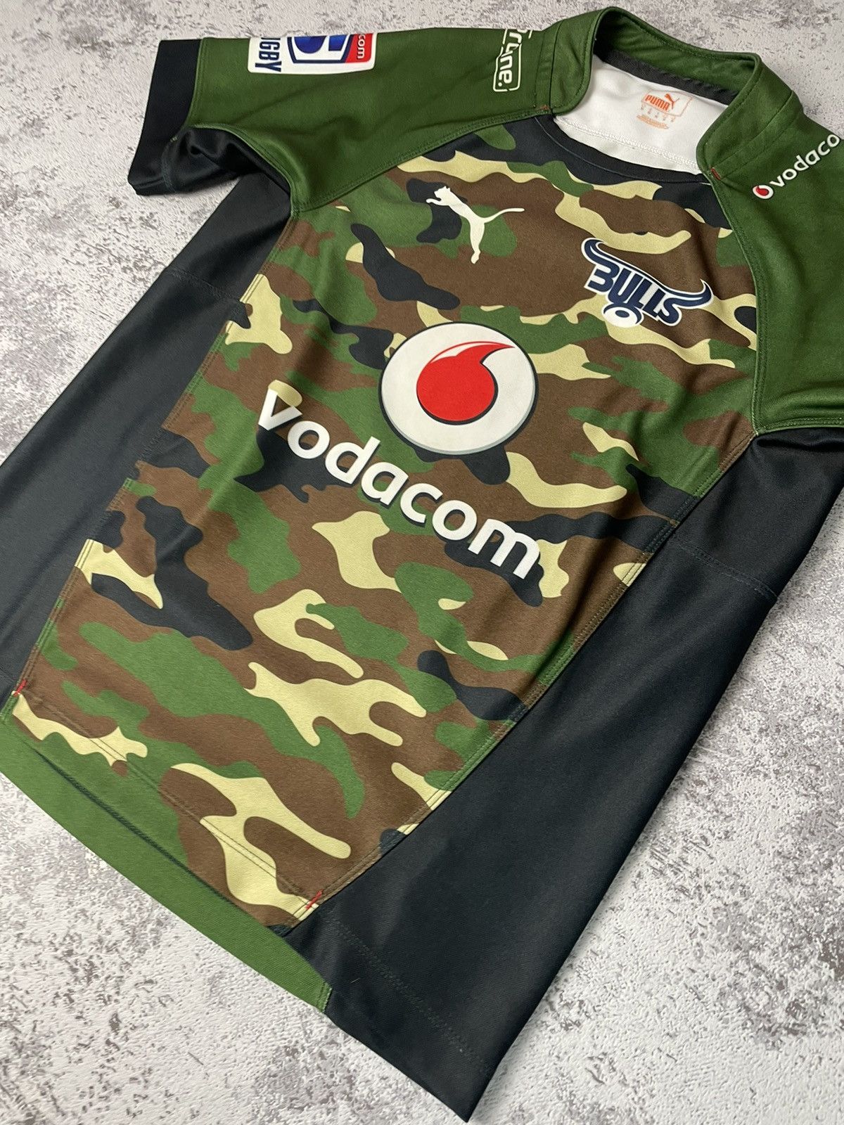 Puma Vodacom Blue Bulls Super Rugby Away Shirt 2015 Jersey Camo M Size US M / EU 48-50 / 2 - 2 Thumbnail