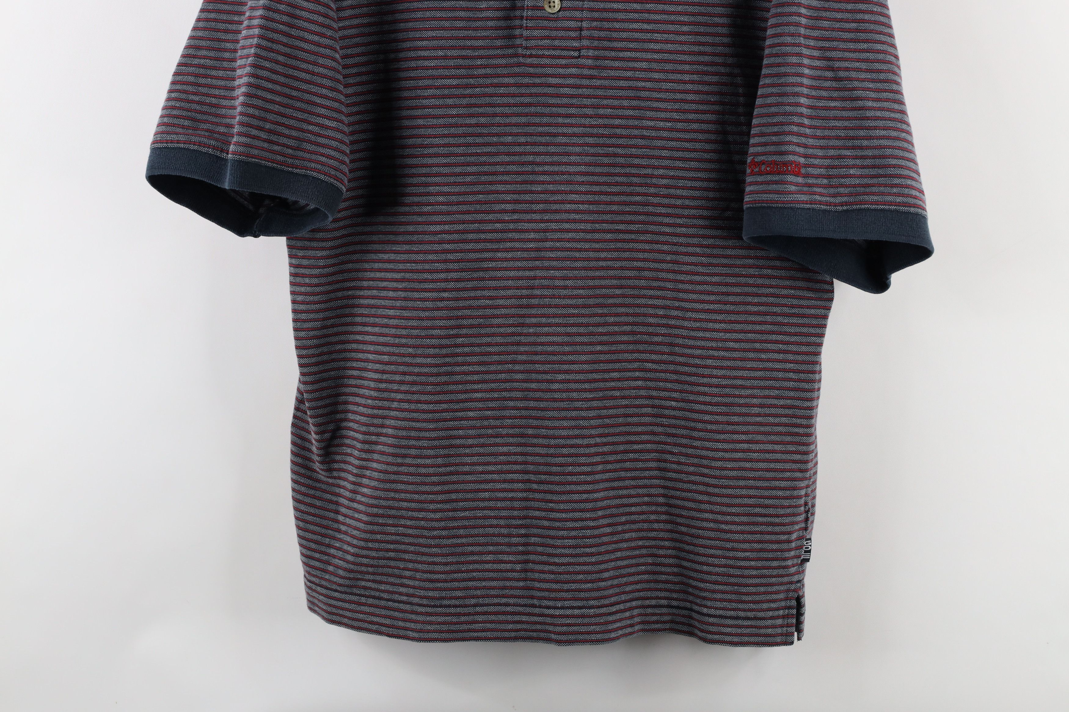 Columbia × Vintage Vintage 90s Columbia Striped Collared Golf Polo Shirt Cotton Size US M / EU 48-50 / 2 - 3 Thumbnail