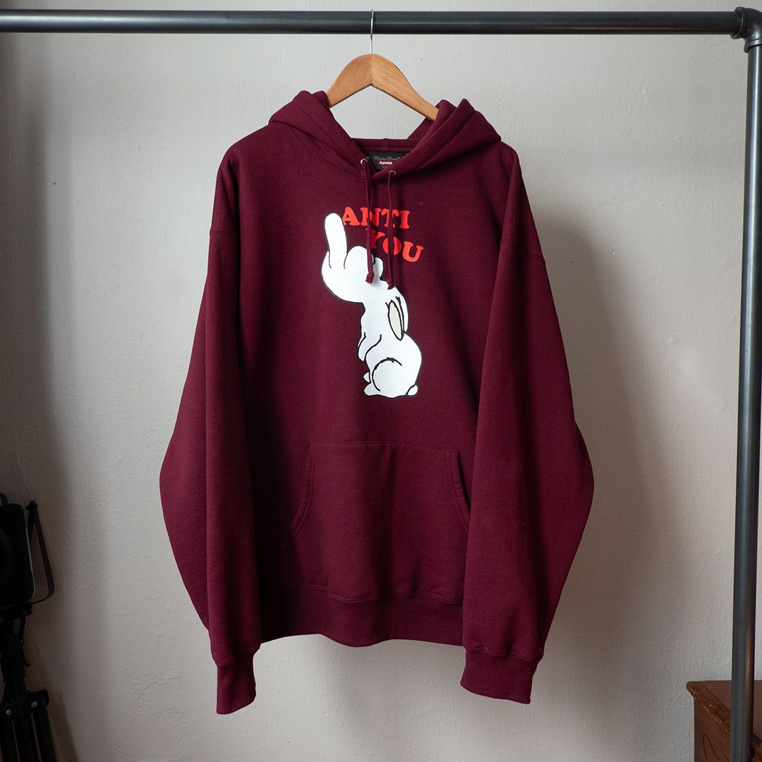 Image of Supreme x Undercover Anti You Hoodie in Red, Men's (Size 2XL)