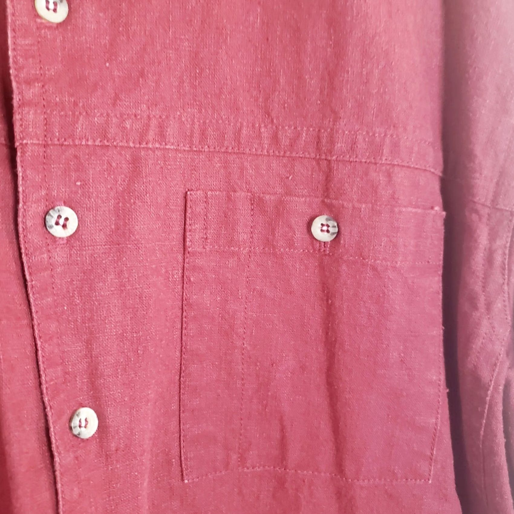 Vintage Smith Center Shirt Mens M Maroon Hemp Heavy USA Breathable Outdoor Natural Fiber Shirt Size US M / EU 48-50 / 2 - 4 Thumbnail