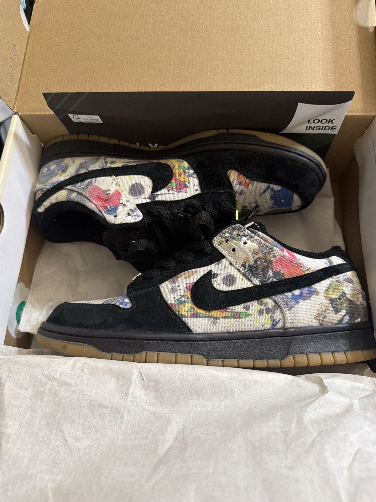 Nike × Supreme Supreme Nike SB Dunk Low Rammellzee Size US 9.5 / EU 42-43 - 8 Thumbnail