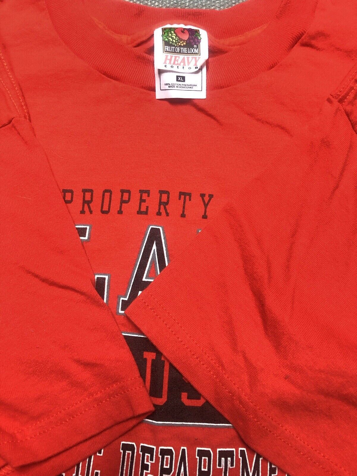 Fruit Of The Loom × Vintage 90s T Shirt Atlanta Property Of Athletic Department NOS XL Size US XL / EU 56 / 4 - 4 Thumbnail