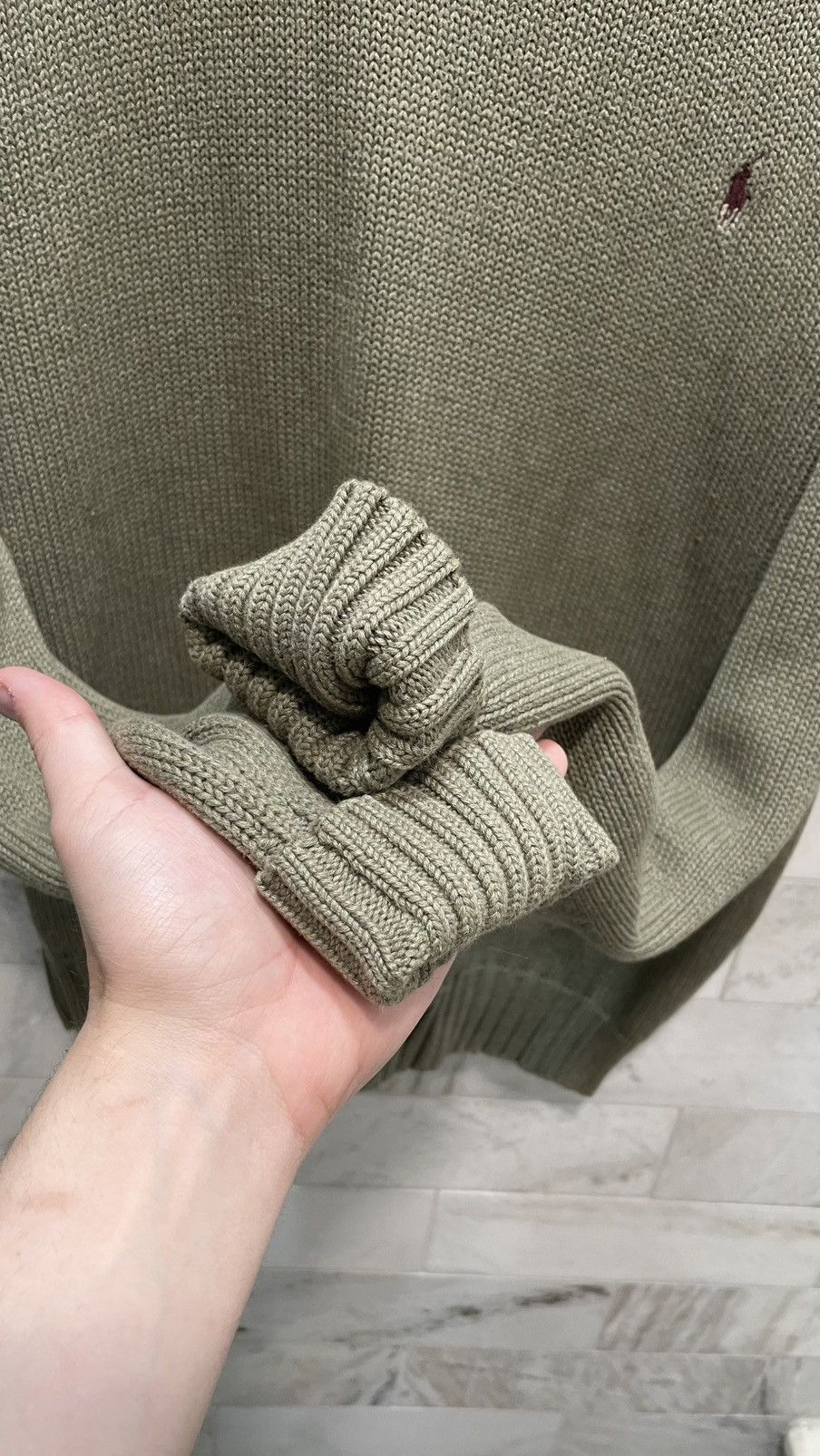 Polo Ralph Lauren Green polo ralph lauren knitted crewneck Size US M / EU 48-50 / 2 - 3 Thumbnail
