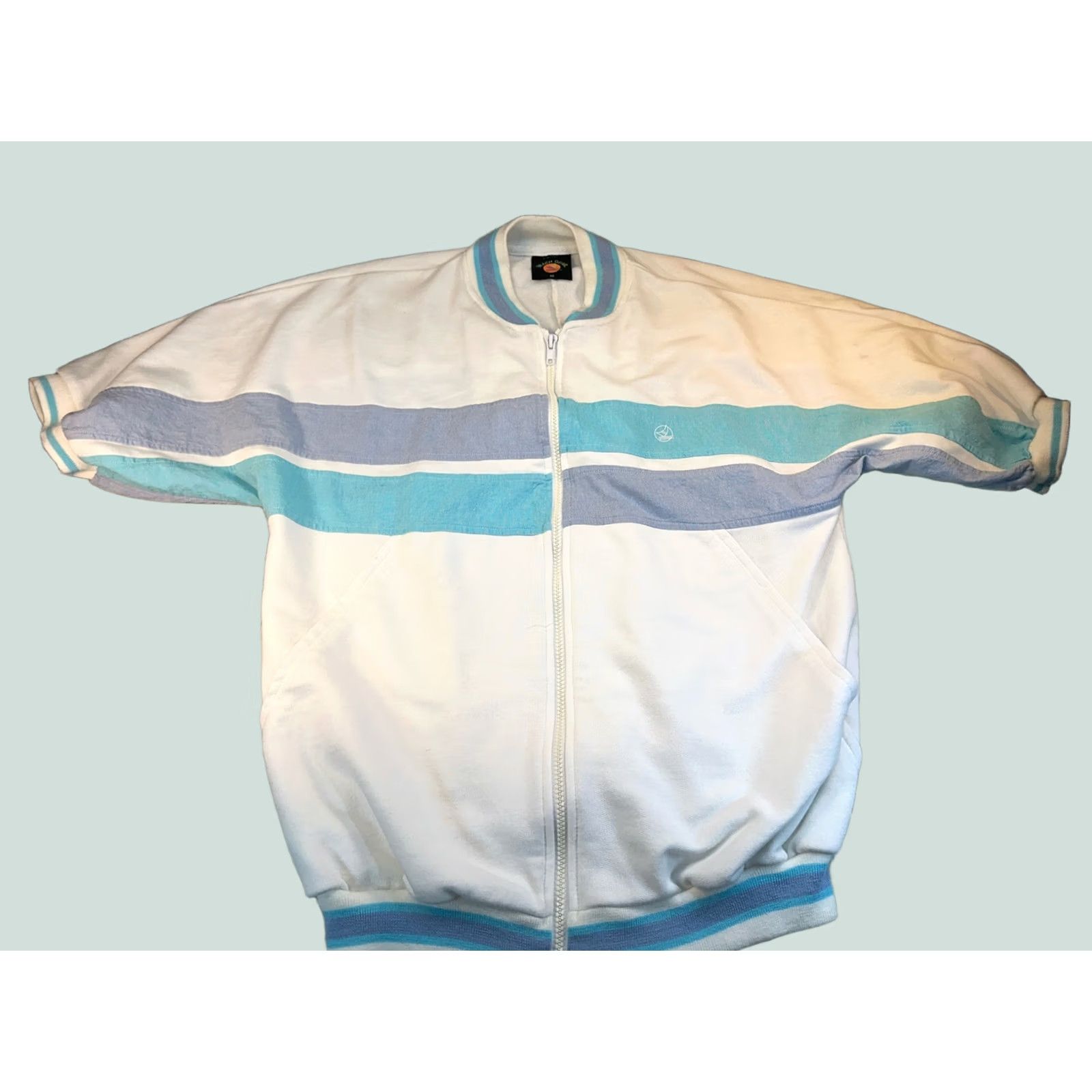 Vintage VINTAGE 1980s short sleeve full zip beach gear M Size US 31 - 1 Thumbnail