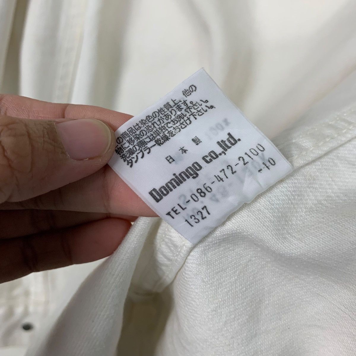 Japanese Brand DOMINGO SPELLBOUND Type 3 White Denim Jacket #2096-C91 Size US M / EU 48-50 / 2 - 17 Thumbnail