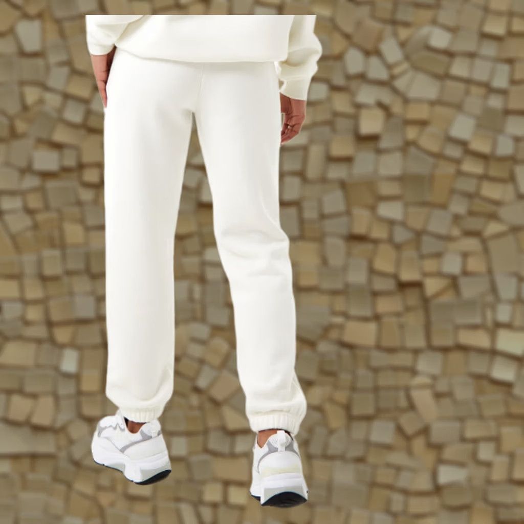 Jack Wills Jack Wills Womens Joggers White 12 UK Bubble Graphic Logo Fleece Pants Size 34" / US 12 / IT 48 - 1 Thumbnail