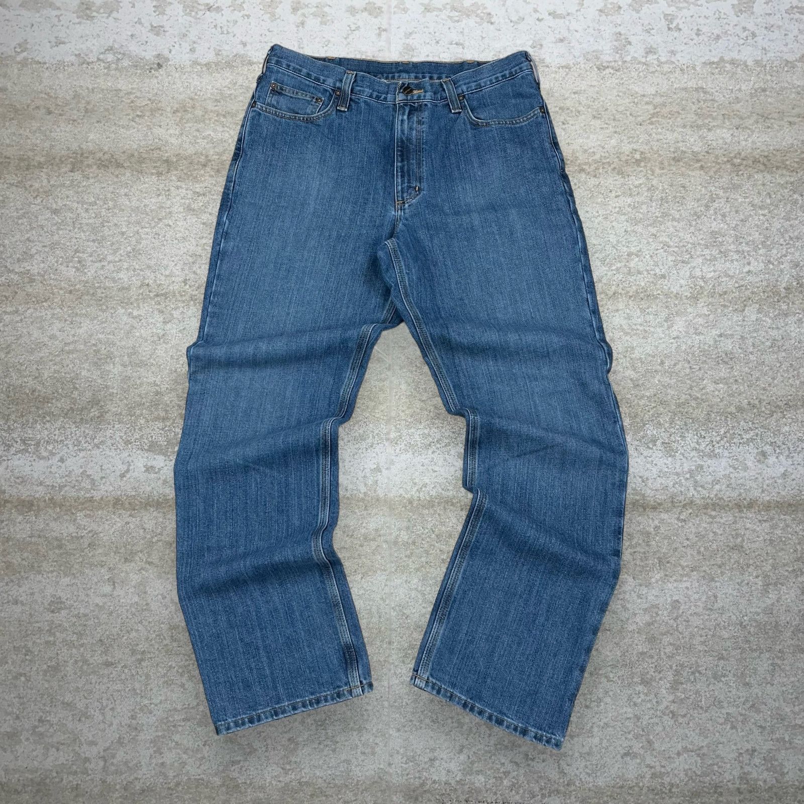 Carhartt × Carhartt Wip × Vintage Vintage Carhartt Jeans Relaxed Fit Medium Wash Work Wear 90s Size US 36 / EU 52 - 2 Thumbnail