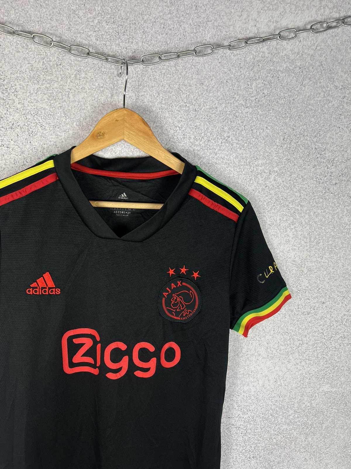 Adidas × Bob Marley Ajax Amsterdam Bob Marley 2021 2022 Third Soccer Jersey Size US S / EU 44-46 / 1 - 2 Thumbnail