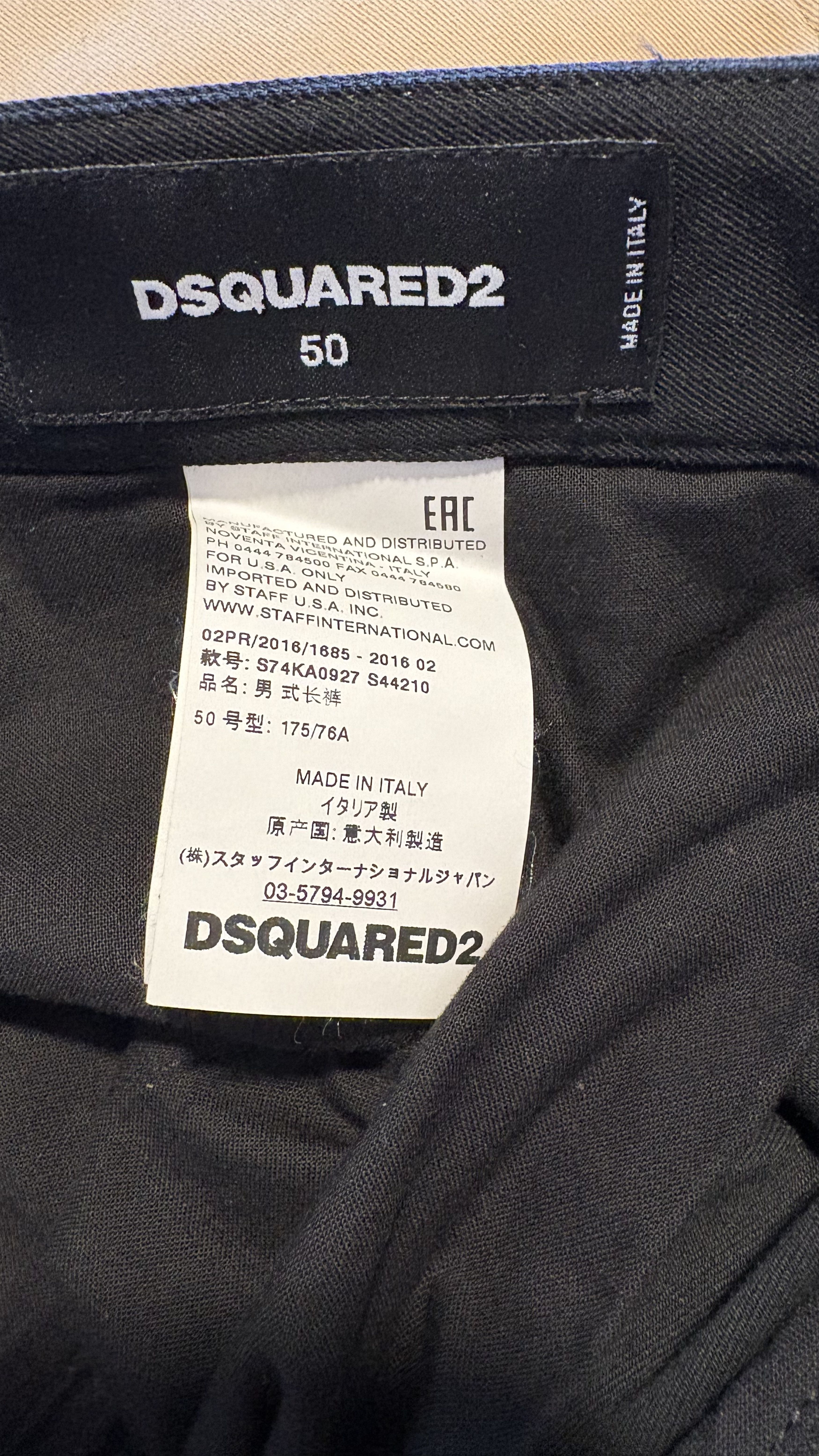 Dsquared2 DSquared Summer Black Pants Size US 34 / EU 50 - 5 Thumbnail