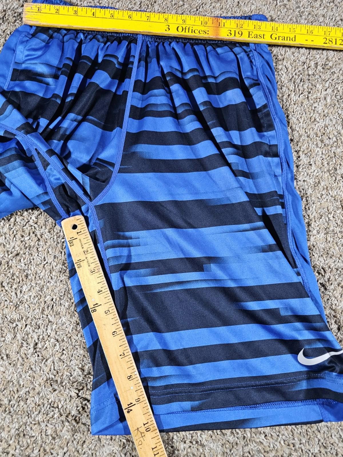 Nike Nike Basketball Shorts Blue Athletic Training Men S Dri-Fit Size US 30 / EU 46 - 5 Thumbnail