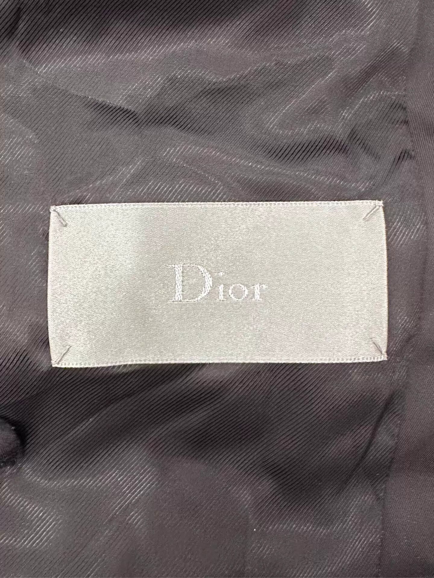 Dior Dior Black Jacket 46 White Embroidered Floral Logo Size US S / EU 44-46 / 1 - 6 Thumbnail