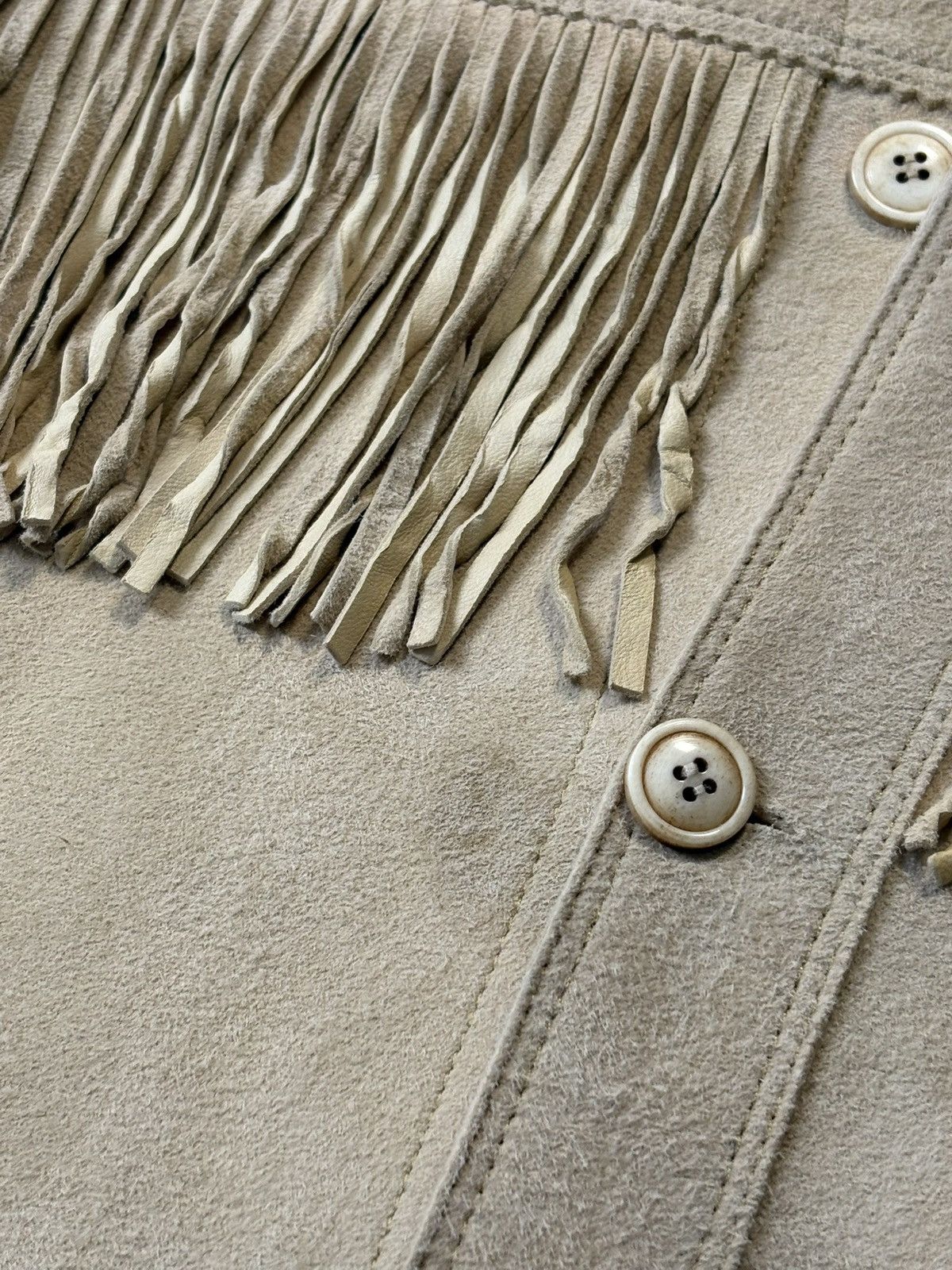 Polo Ralph Lauren Suede Fringe Cowboy Jacket Ralph Lauren Men L Vintage Size US L / EU 52-54 / 3 - 4 Thumbnail
