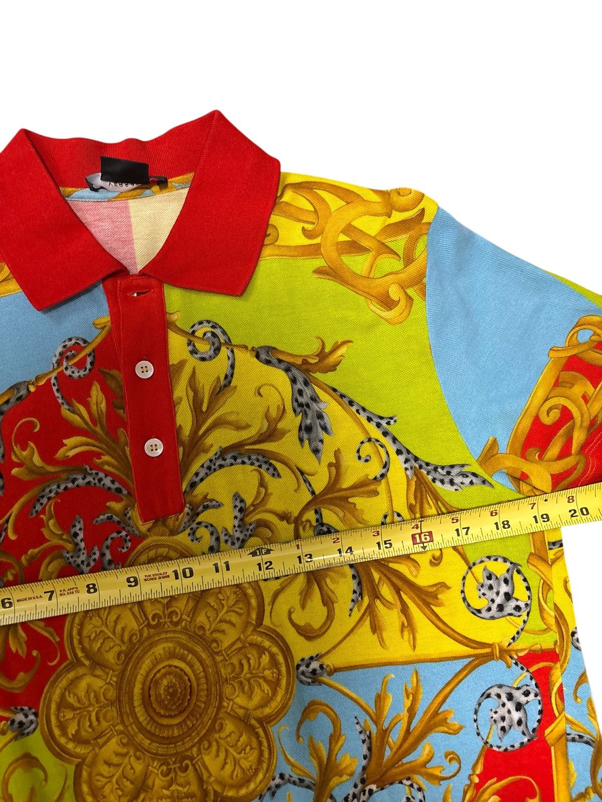 Versace Versace Tailor Fit Multicolor Polo Shier Mens Size Small Size US S / EU 44-46 / 1 - 10 Thumbnail