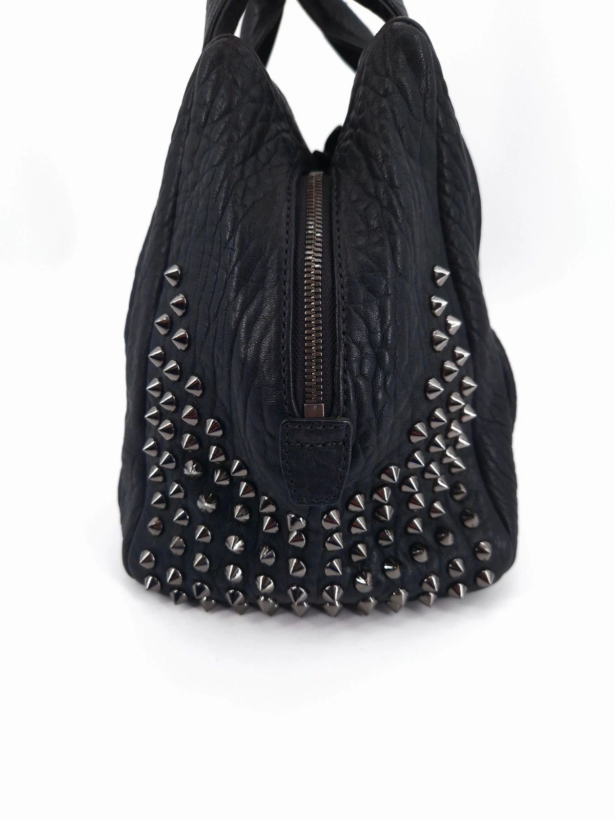 MCM MCM Keana Spike Studded Black Leather Satche Size ONE SIZE - 5 Thumbnail