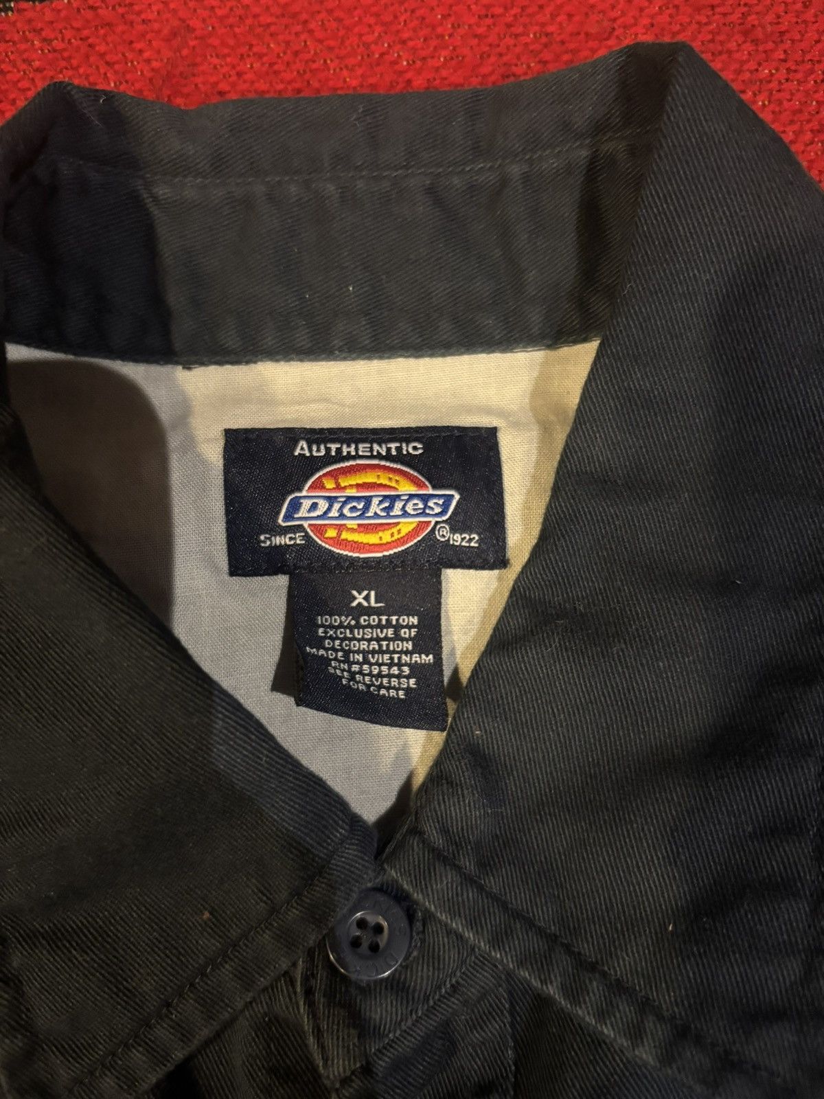 Dickies Vintage Dickies Motorcycle Graphic Button Down Shirt Size US XL / EU 56 / 4 - 6 Thumbnail