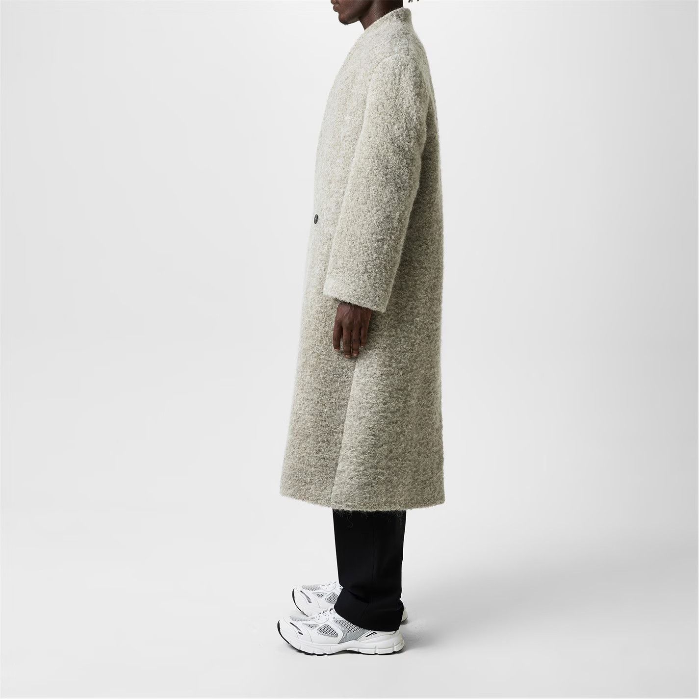 Fear of God o1g2r1mq0426 Double-Breasted Oversized Fit Overcoat in Grey Size US L / EU 52-54 / 3 - 2 Thumbnail
