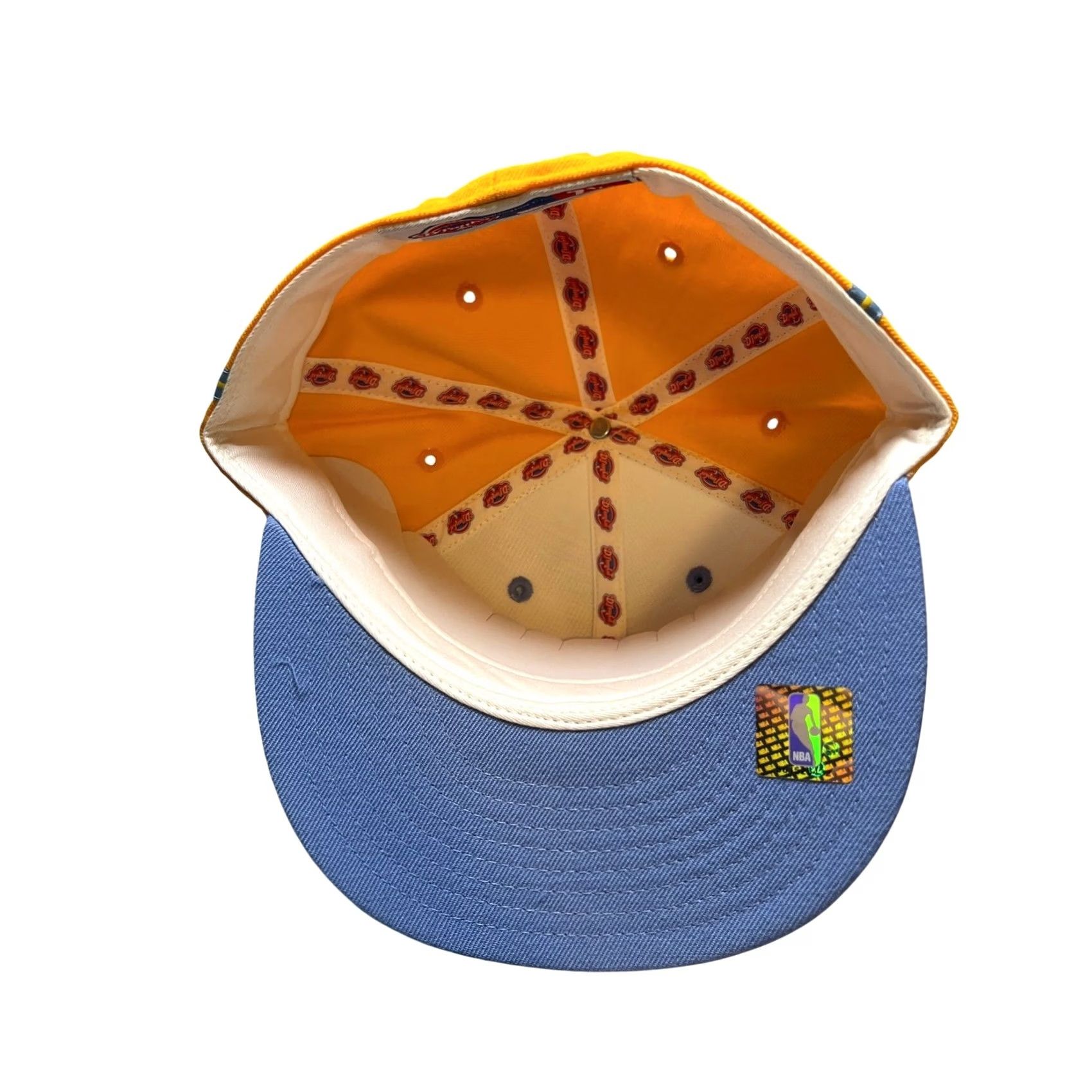 Reebok VINTAGE Reebok Dfunk'd NBA Hardwood Classics Minneapolis Lakers Hat Mens 7 1/8 Yellow White MPLS Fitted Cap Size ONE SIZE - 2 Thumbnail