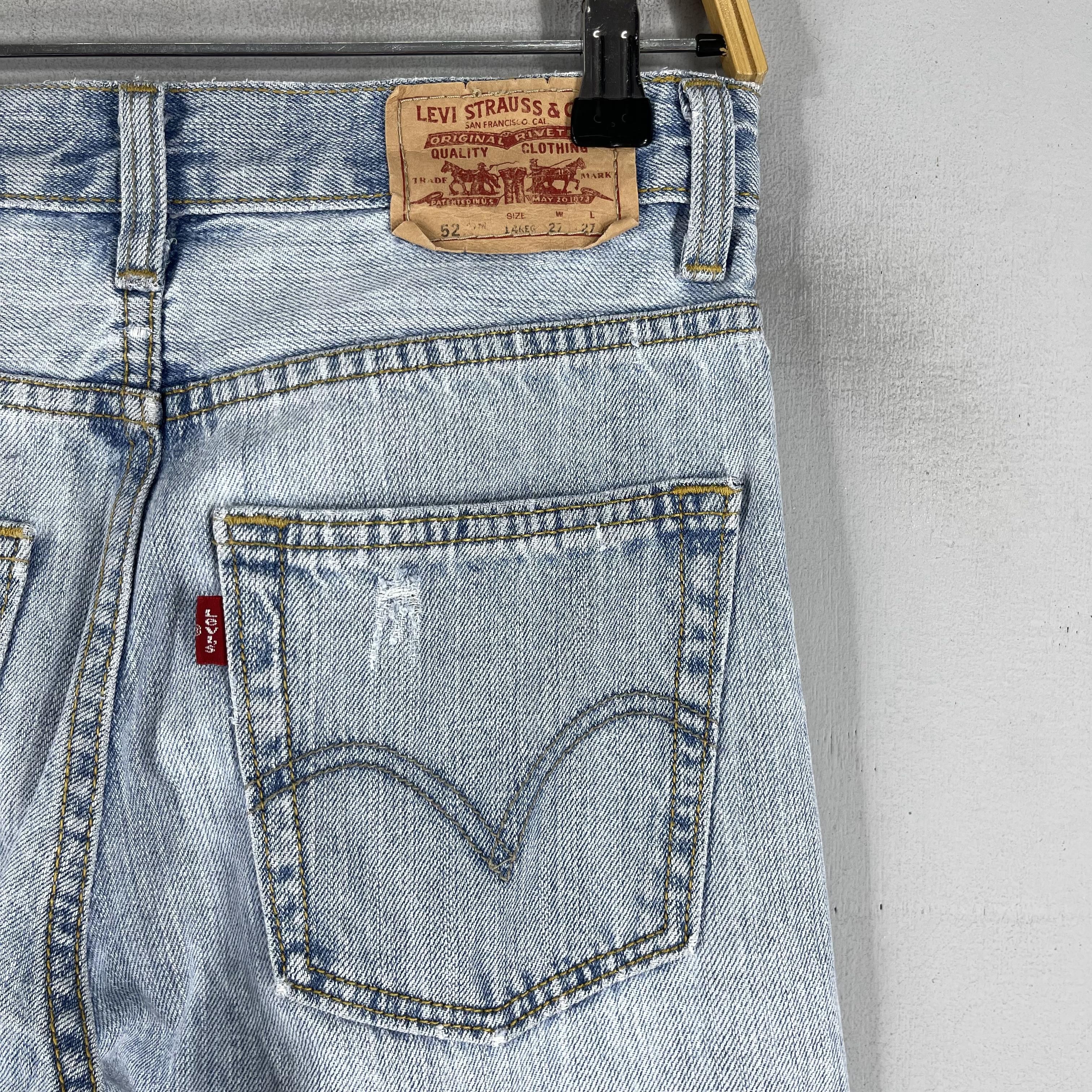 Levi's × Vintage Size 28 Vintage Distressed Levis 527 Slim Bootcut Jeans Size 28" / US 6 / IT 42 - 8 Thumbnail