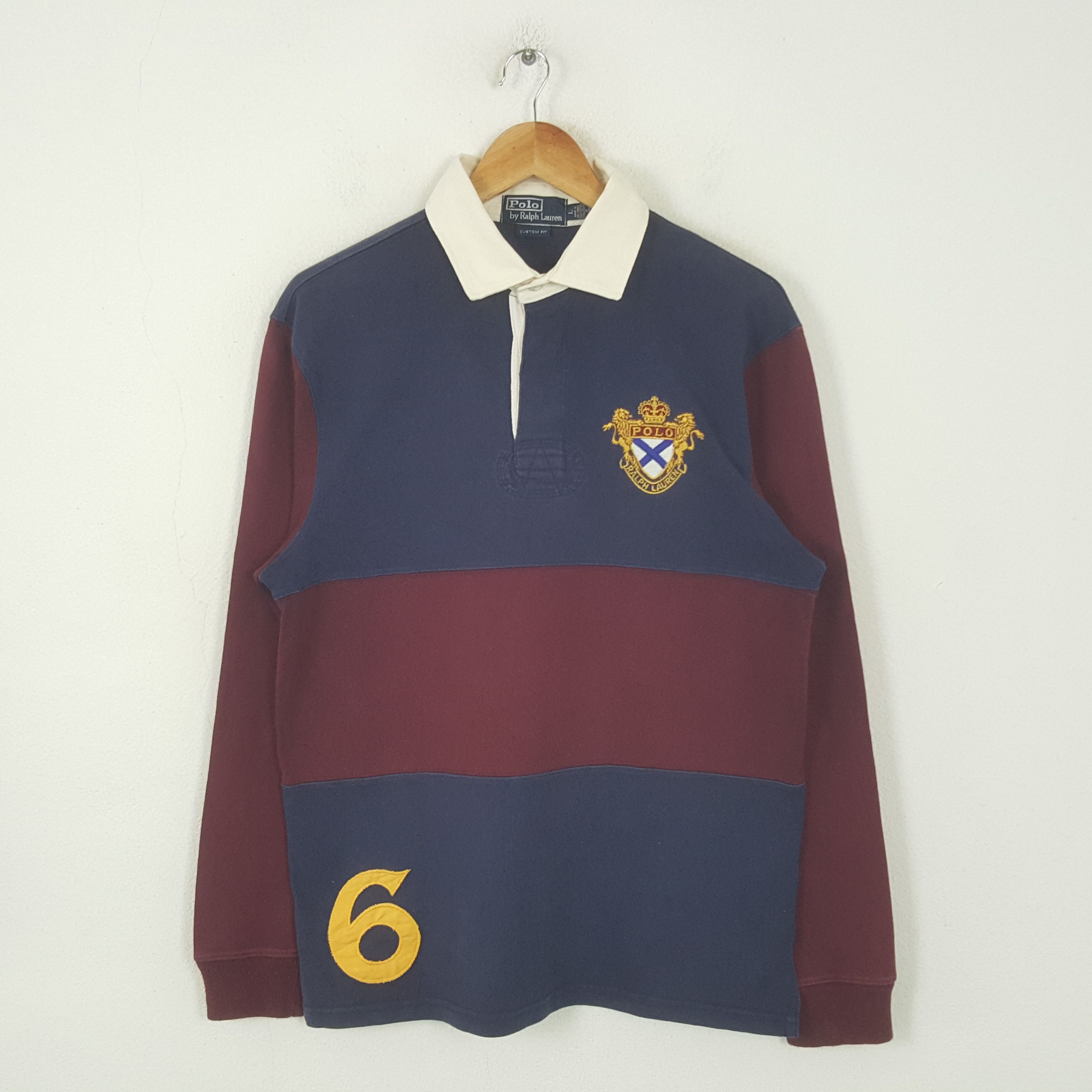 Polo Ralph Lauren Vintage Polo Ralph Lauren American Brand Rugby Polos RR7 Size US L / EU 52-54 / 3 - 1 Thumbnail