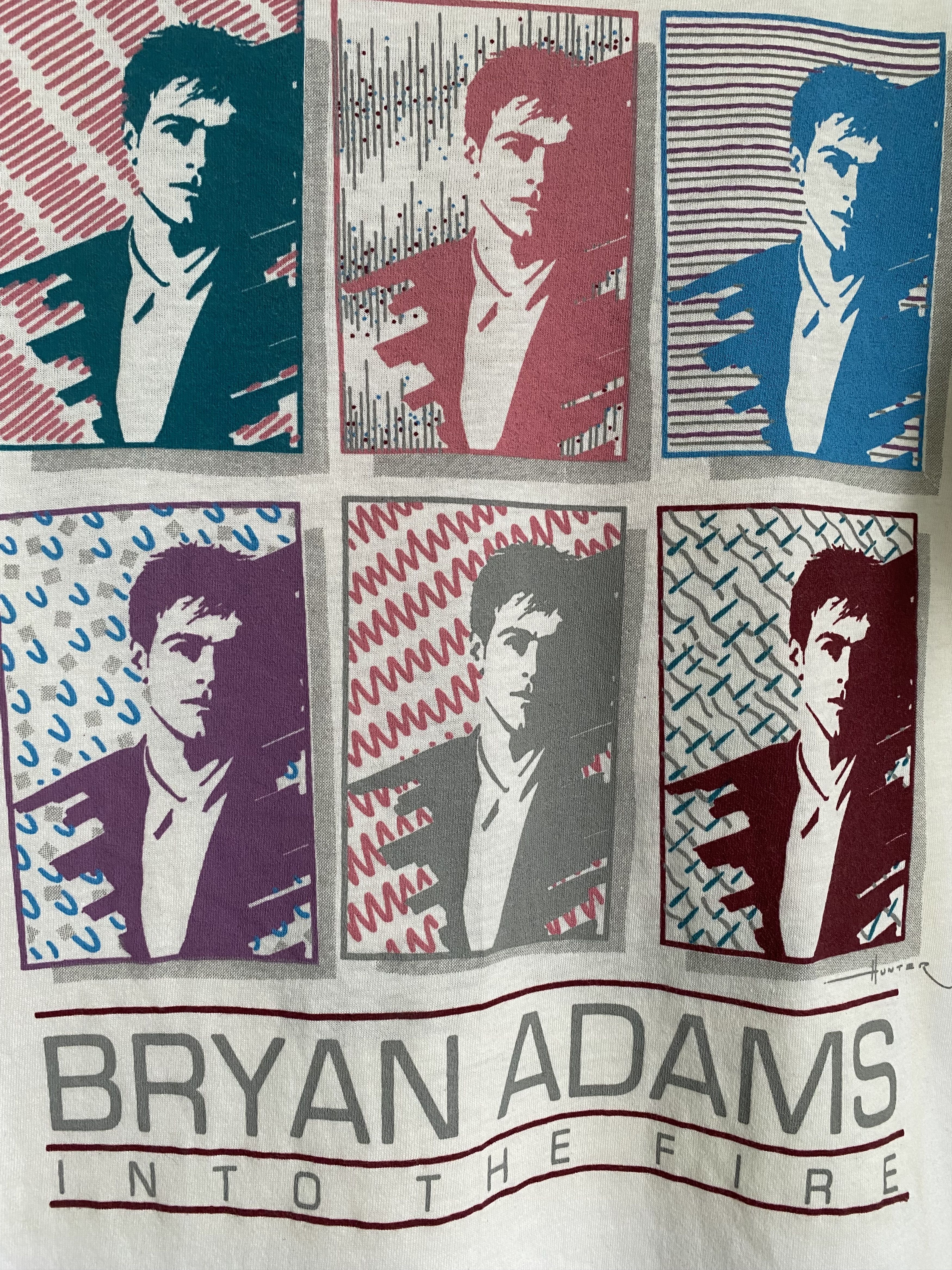 Band Tees × Vintage Vintage 1987 Bryan Adams Into The Fire tour t-shirt . Size US L / EU 52-54 / 3 - 3 Thumbnail