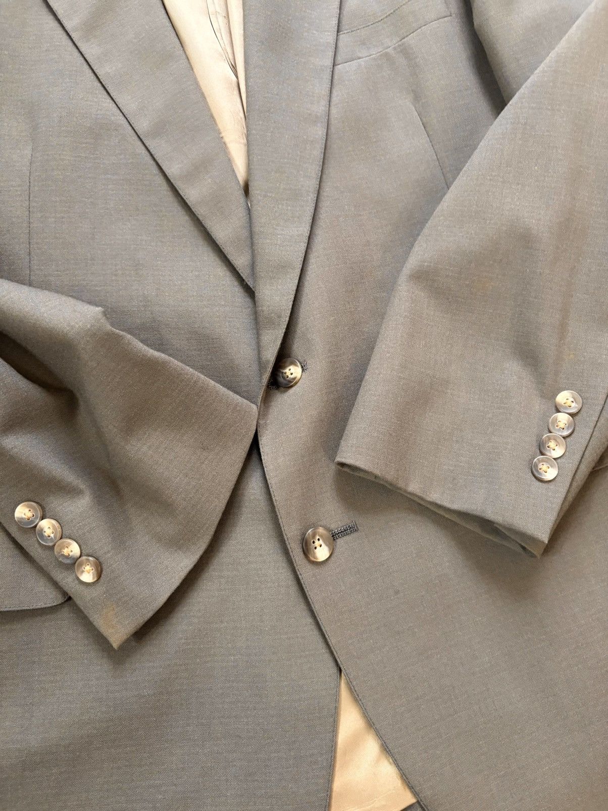 Stafford Stafford Executive Vintage 80s Made In USA Suit 46R 40X30 Size 46R - 12 Thumbnail