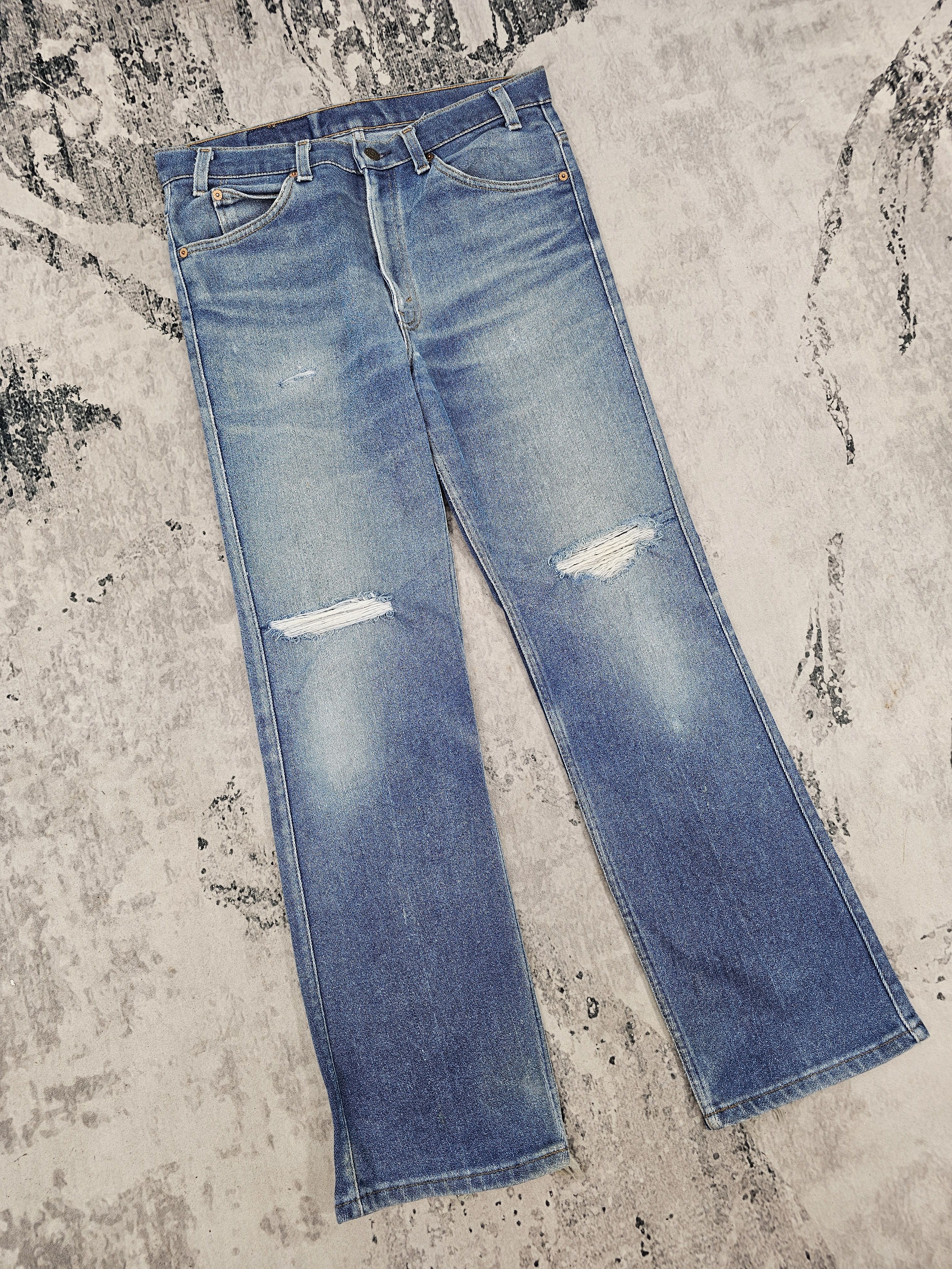 Levi's Vintage LEVIS 517 Ripped Bootcut Flare Strech Jeans L0447 Size US 34 / EU 50 - 2 Thumbnail