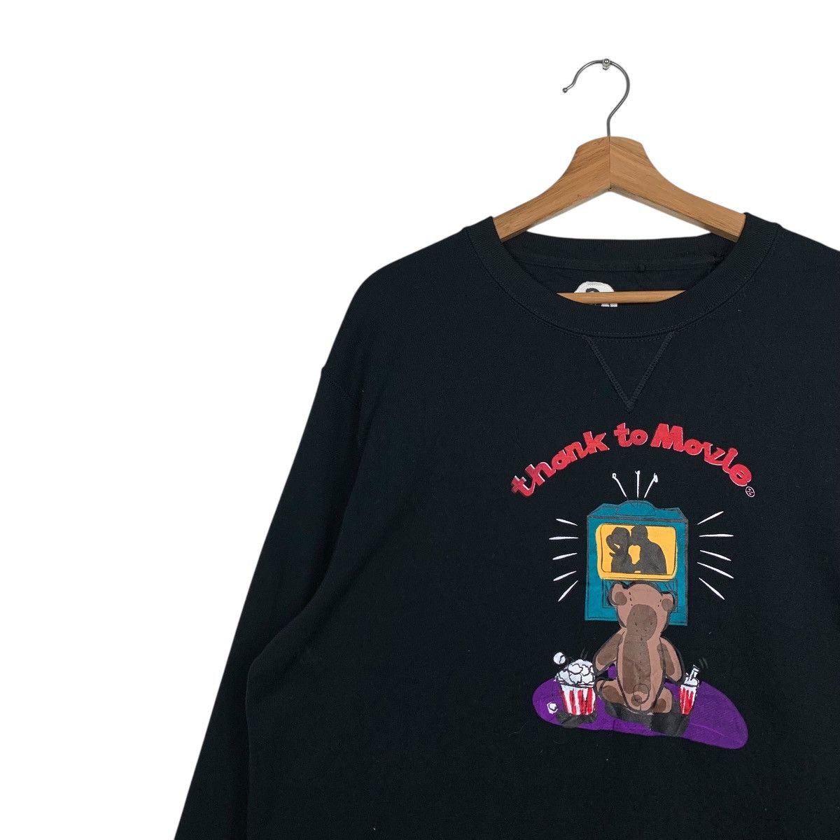 Japanese Brand THANK TO MOVIE Graphics Crewneck Sweatshirts #1752-C78 Size US M / EU 48-50 / 2 - 6 Thumbnail