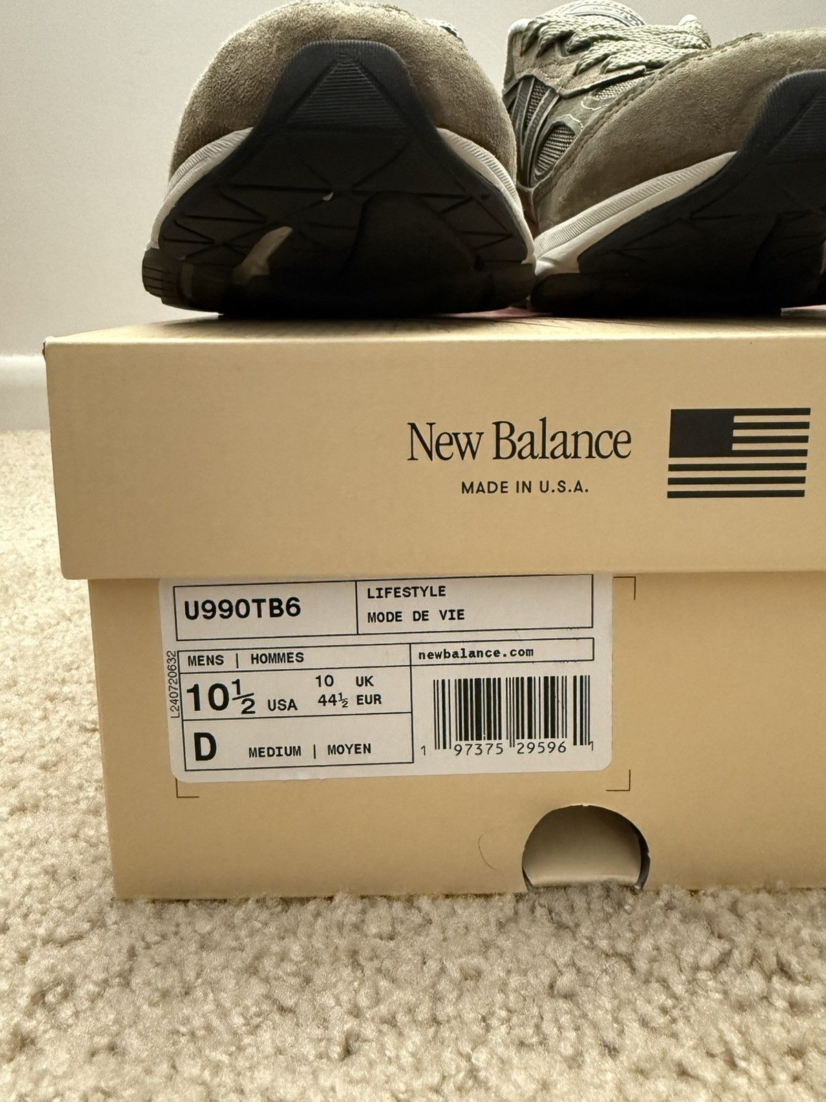 New Balance New Balance 990v6 Size US 10.5 / EU 43-44 - 7 Thumbnail