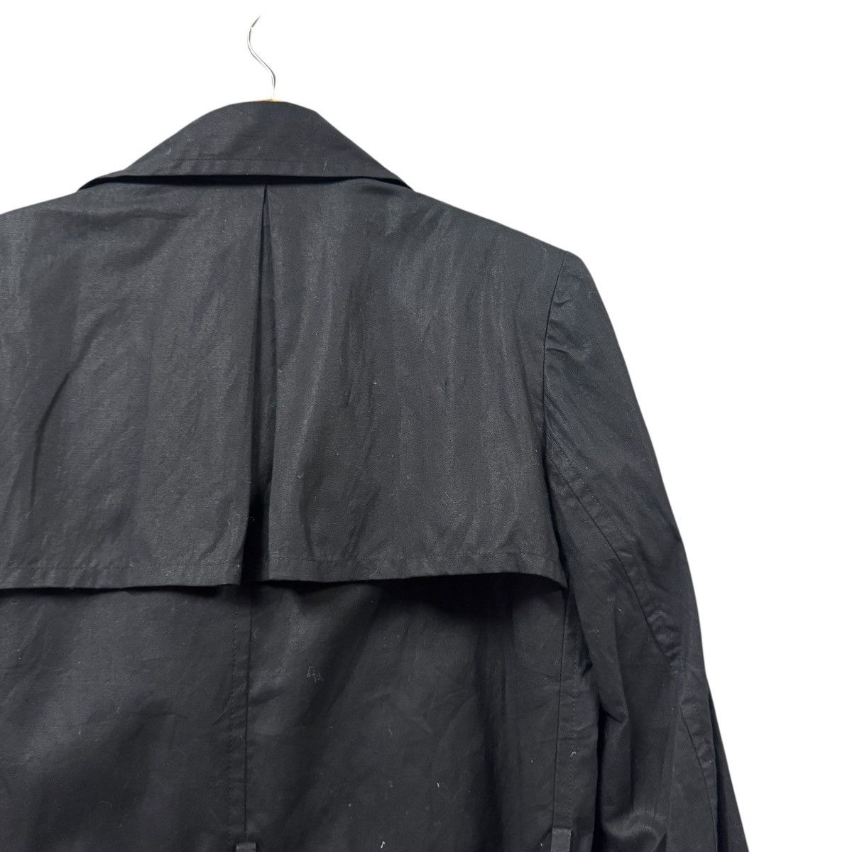 Yohji Yamamoto Vtg🔥Y’s Red Label Black Trench Coat Bondage Double Breasted Size US M / EU 48-50 / 2 - 18 Thumbnail