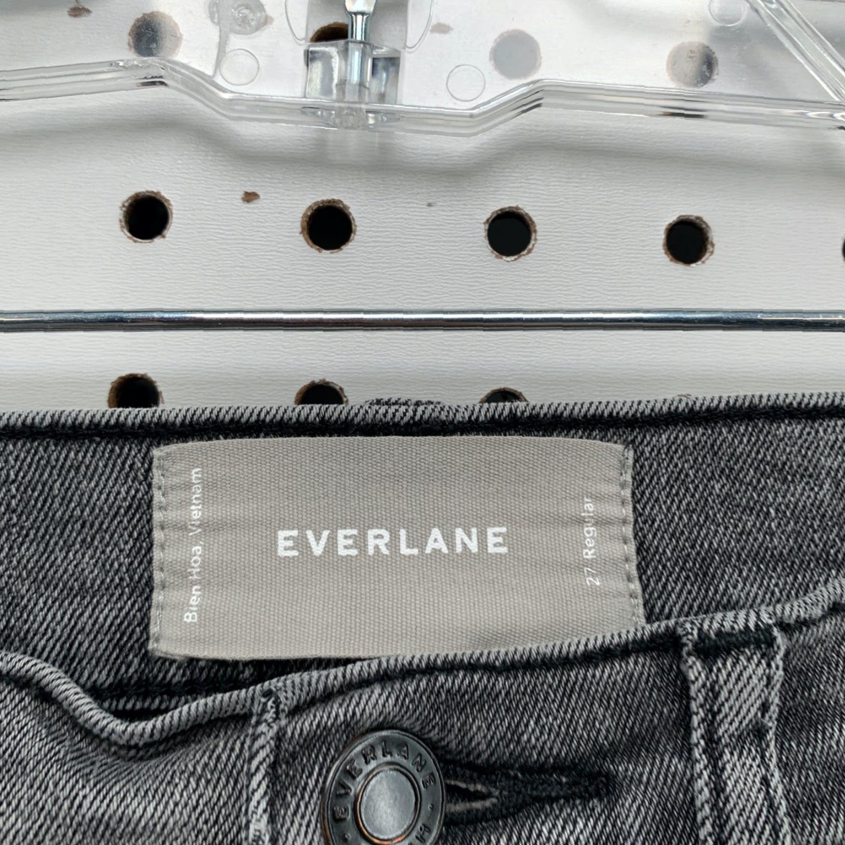 Everlane VINTAGE Everlane Mid Rise Skinny Jeans Size 27 Regular Gray Cotton Stretch Women 26x26 Size 27" / US 4 / IT 40 - 7 Thumbnail